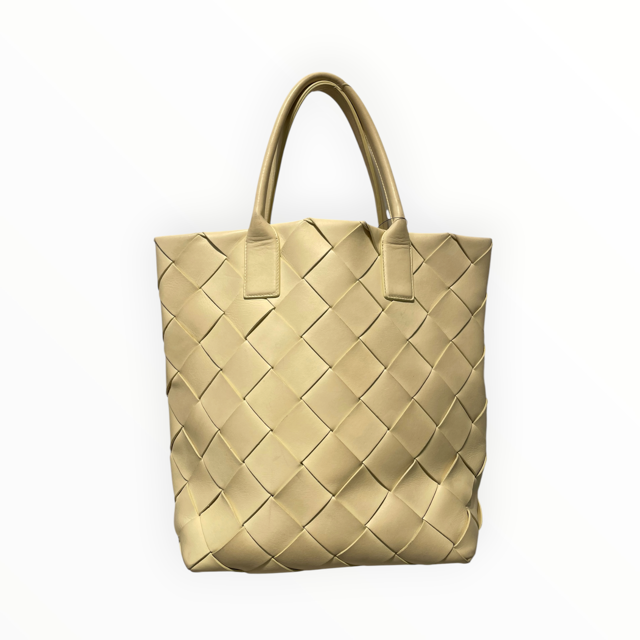 BOTTEGA VENETA/Tote Bag/Leather/YEL/intrecciato cabat tote view 1
