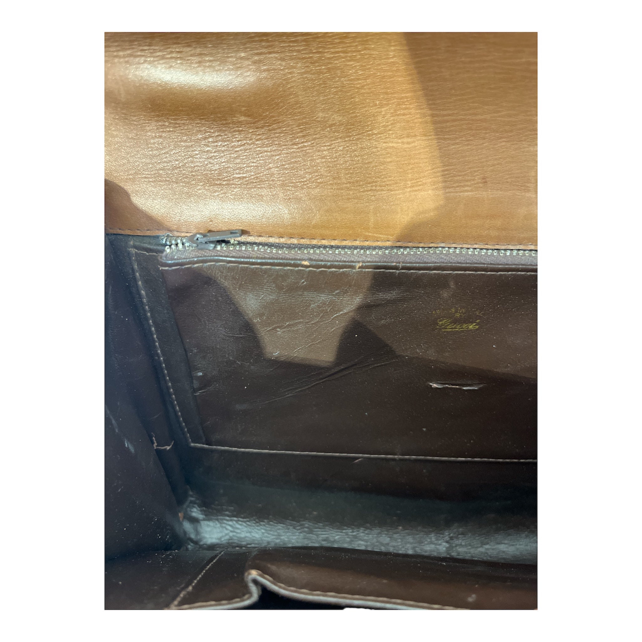 GUCCI/Cross Body Bag/Monogram/Cotton/BRW/GOLD DOUBLE G view 8