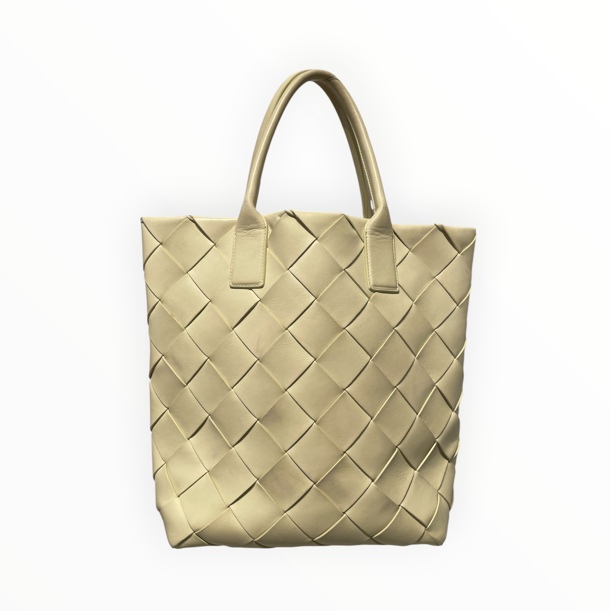 BOTTEGA VENETA/Tote Bag/Leather/YEL/intrecciato cabat tote view 2