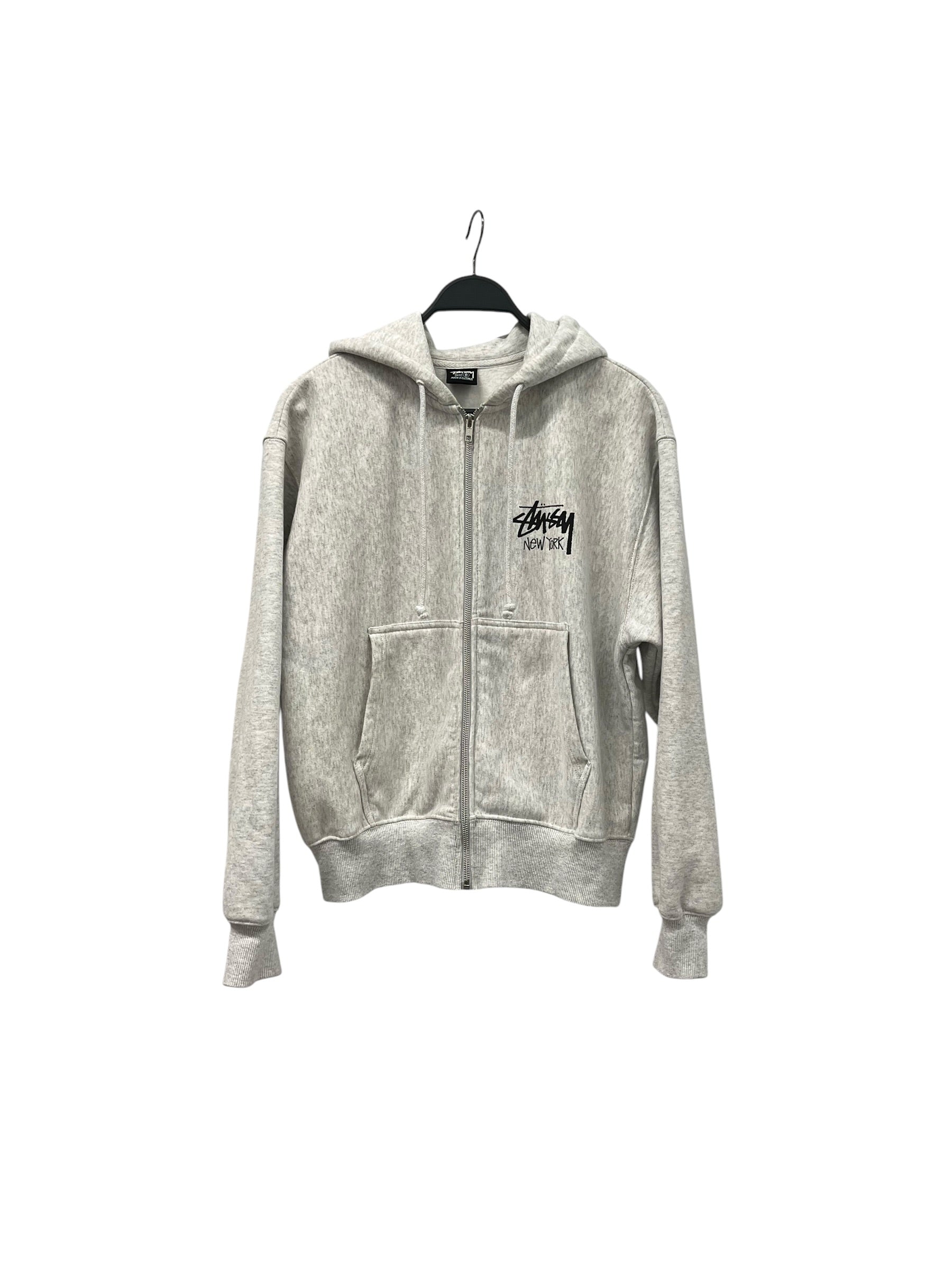 STUSSY/Sweatshirt/S/Cotton/GRY/NEW YORK LOGO view 1