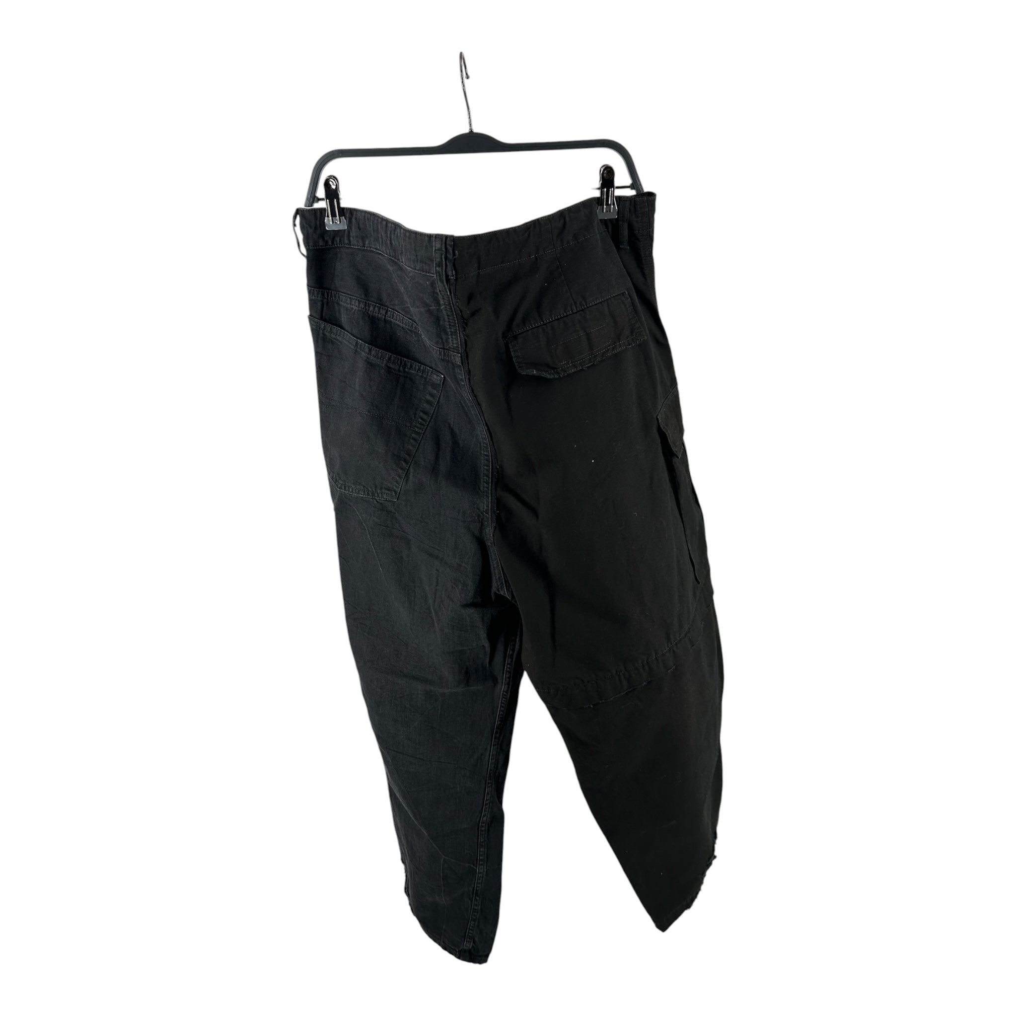 BALENCIAGA/Cargo Pants/S/Cotton/BLK/drawstring cargo view 2