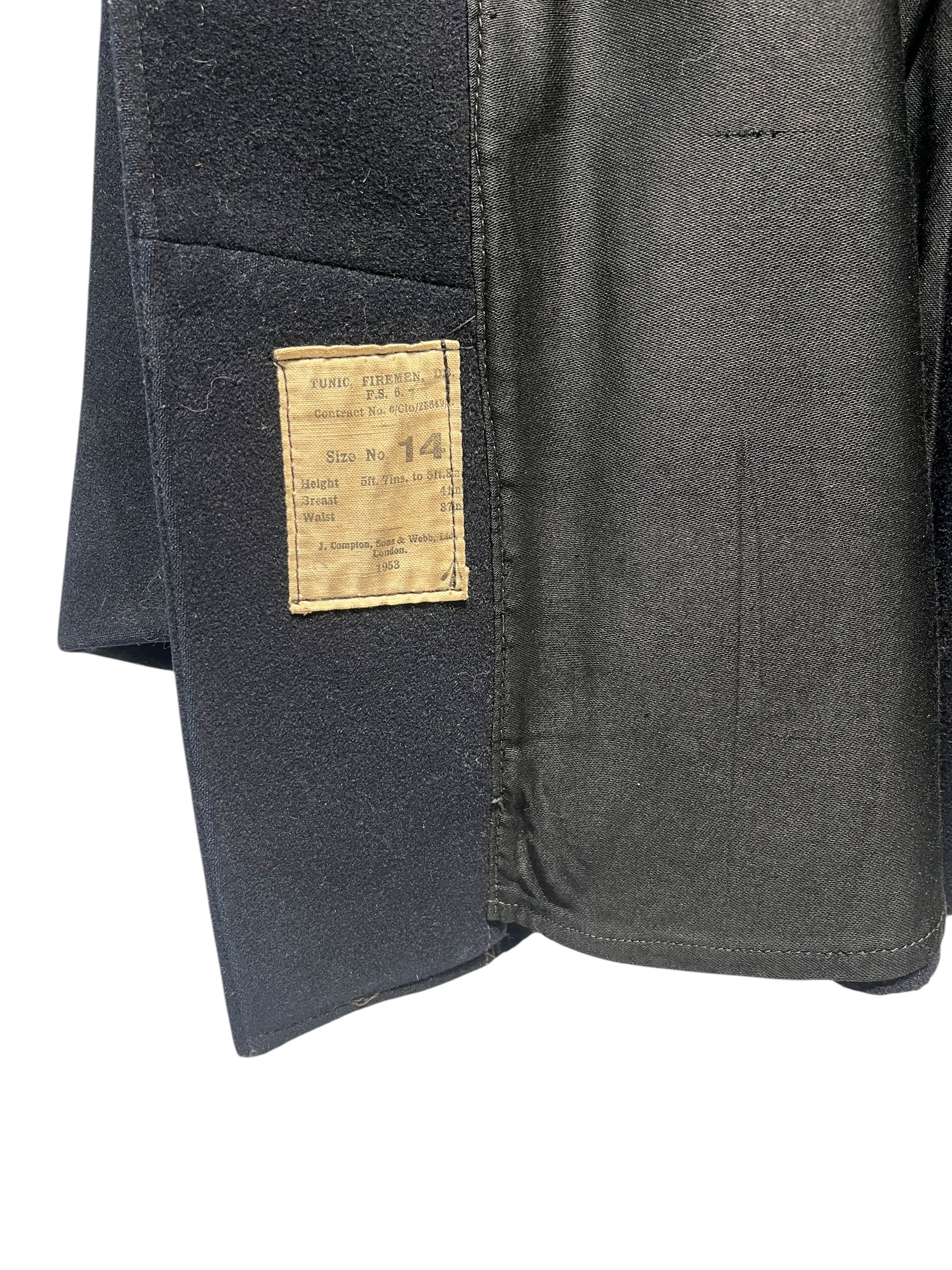 Vintage/Coat/NVY/1953 london firefighter jkt view 6