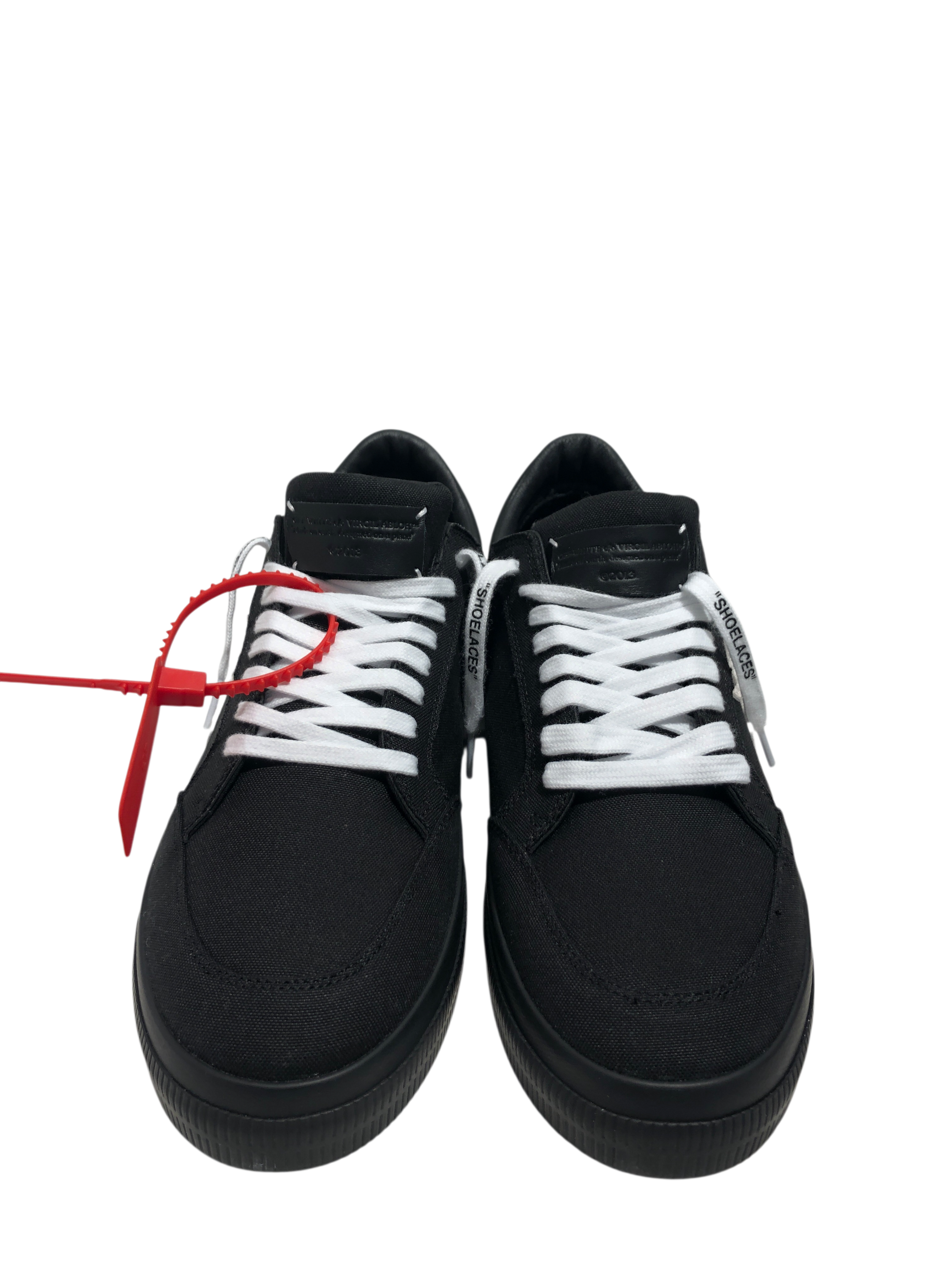 OFF-WHITE/Low-Sneakers/EU 40/Cotton/BLK/low vulcanized canvas view 4