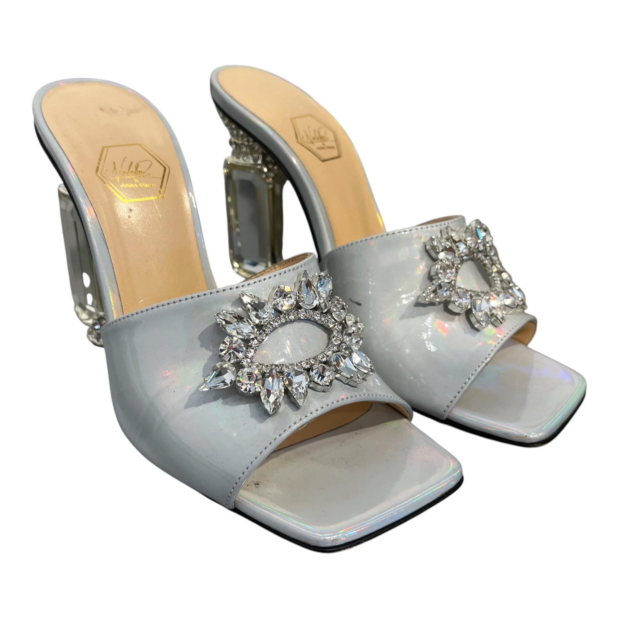 NALEBE AURUM/Heels/EU 36.5/Iridescent/Leather/WHT/IRIDESCENT HEELS view 1