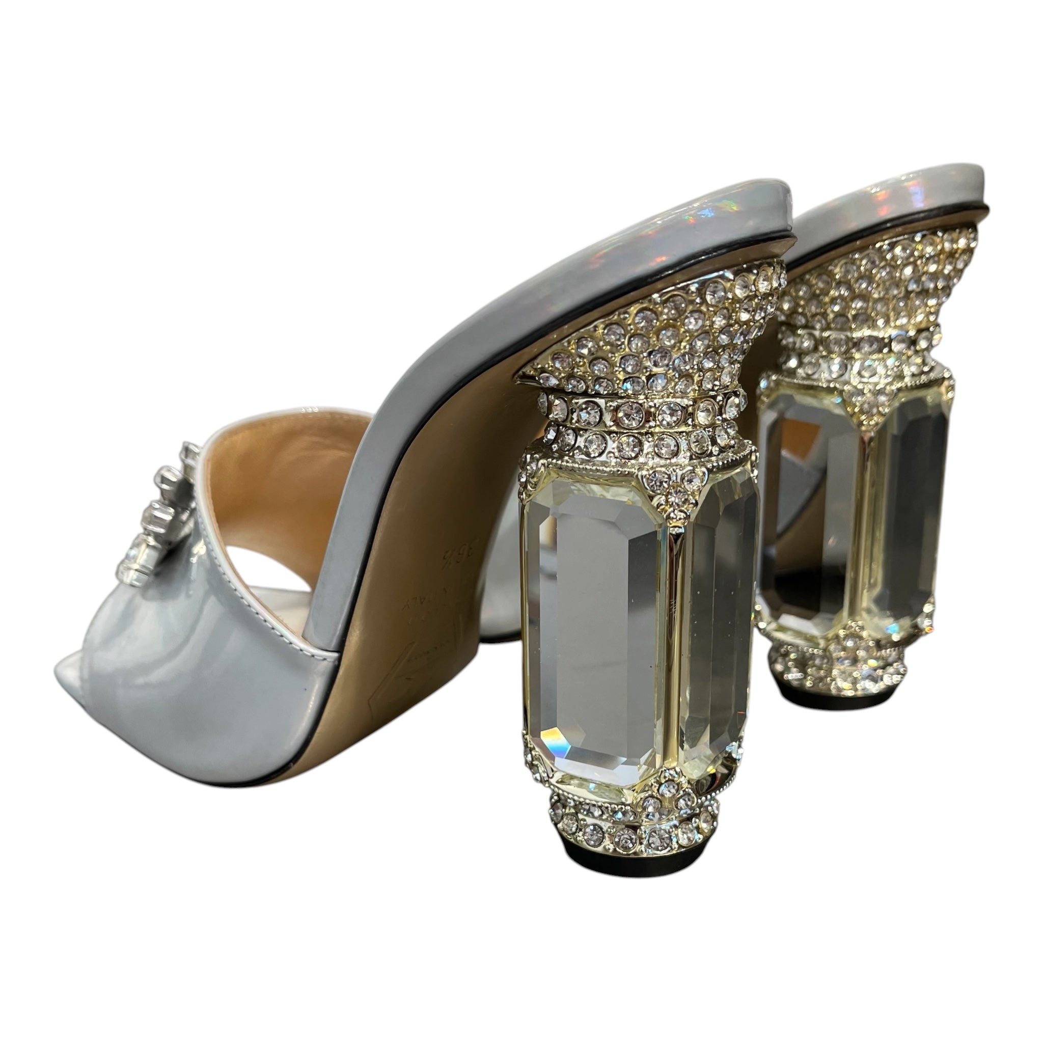 NALEBE AURUM/Heels/EU 36.5/Iridescent/Leather/WHT/IRIDESCENT HEELS view 2