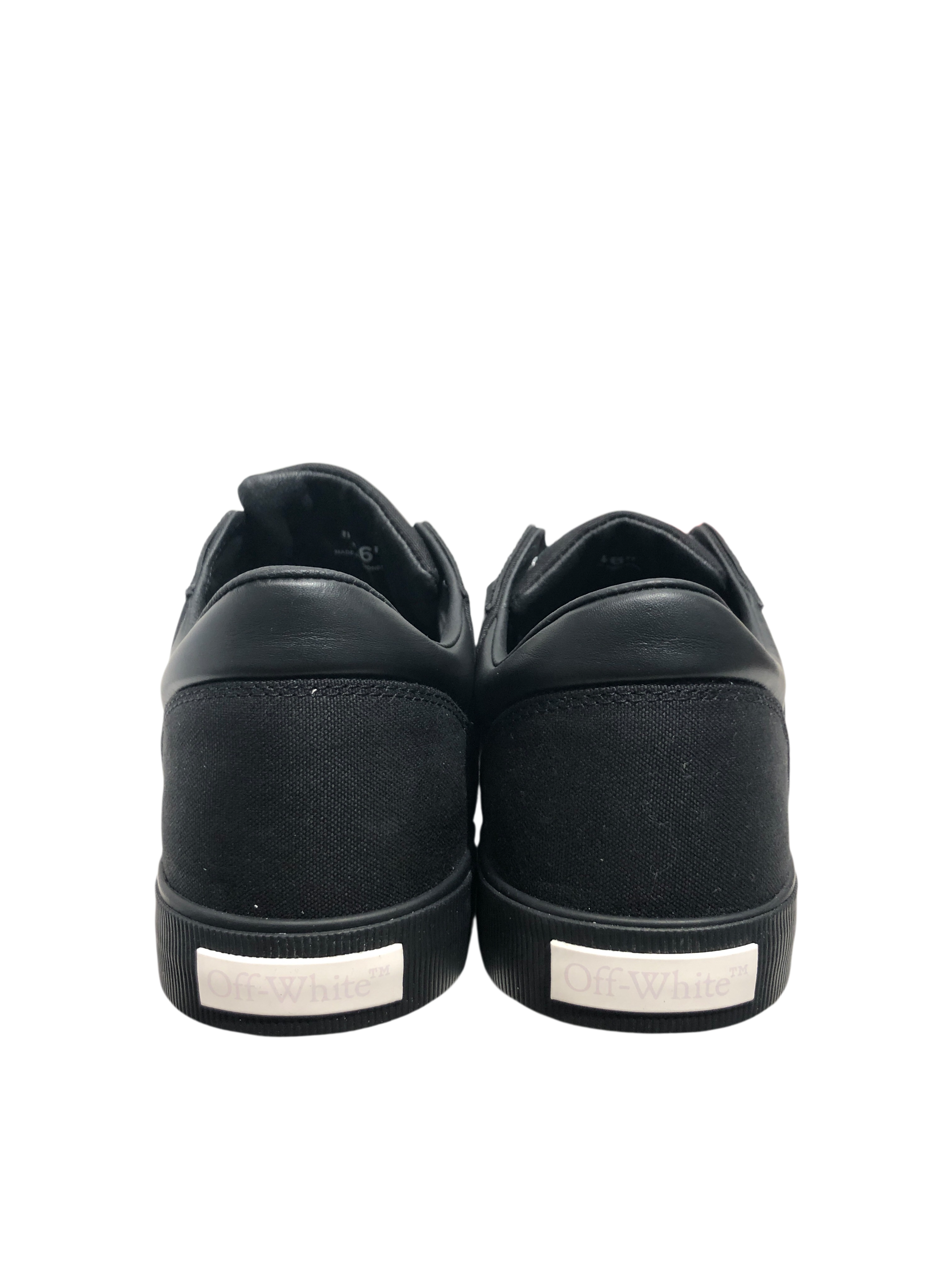 OFF-WHITE/Low-Sneakers/EU 40/Cotton/BLK/low vulcanized canvas view 5