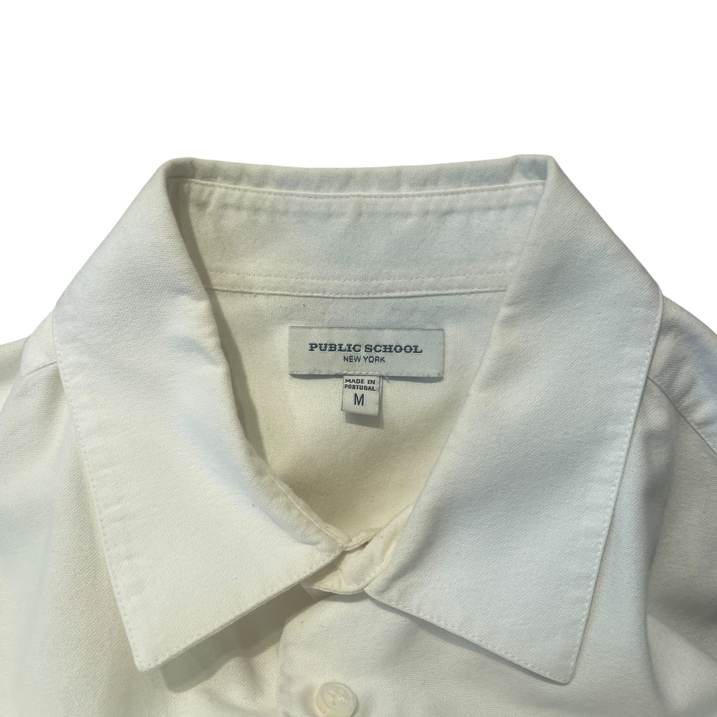 PUBLIC SCHOOL/LS Shirt/M/Cotton/WHT/ view 3