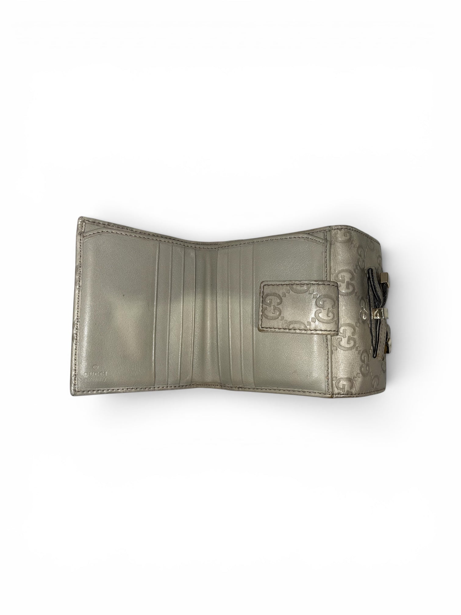 GUCCI/Bifold Wallet/Leather/GRY/PRINCY WALLET view 3