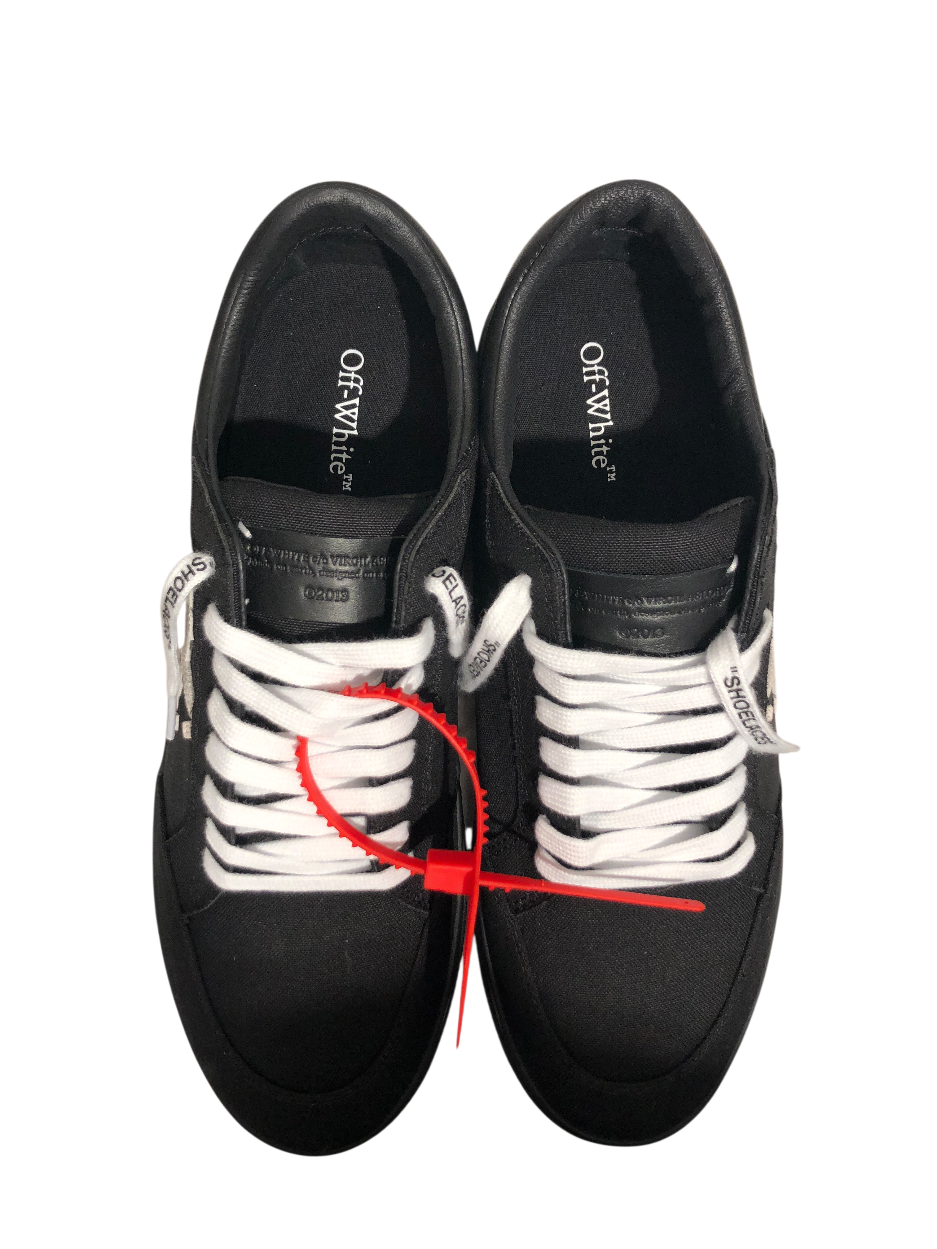 OFF-WHITE/Low-Sneakers/EU 40/Cotton/BLK/low vulcanized canvas view 7