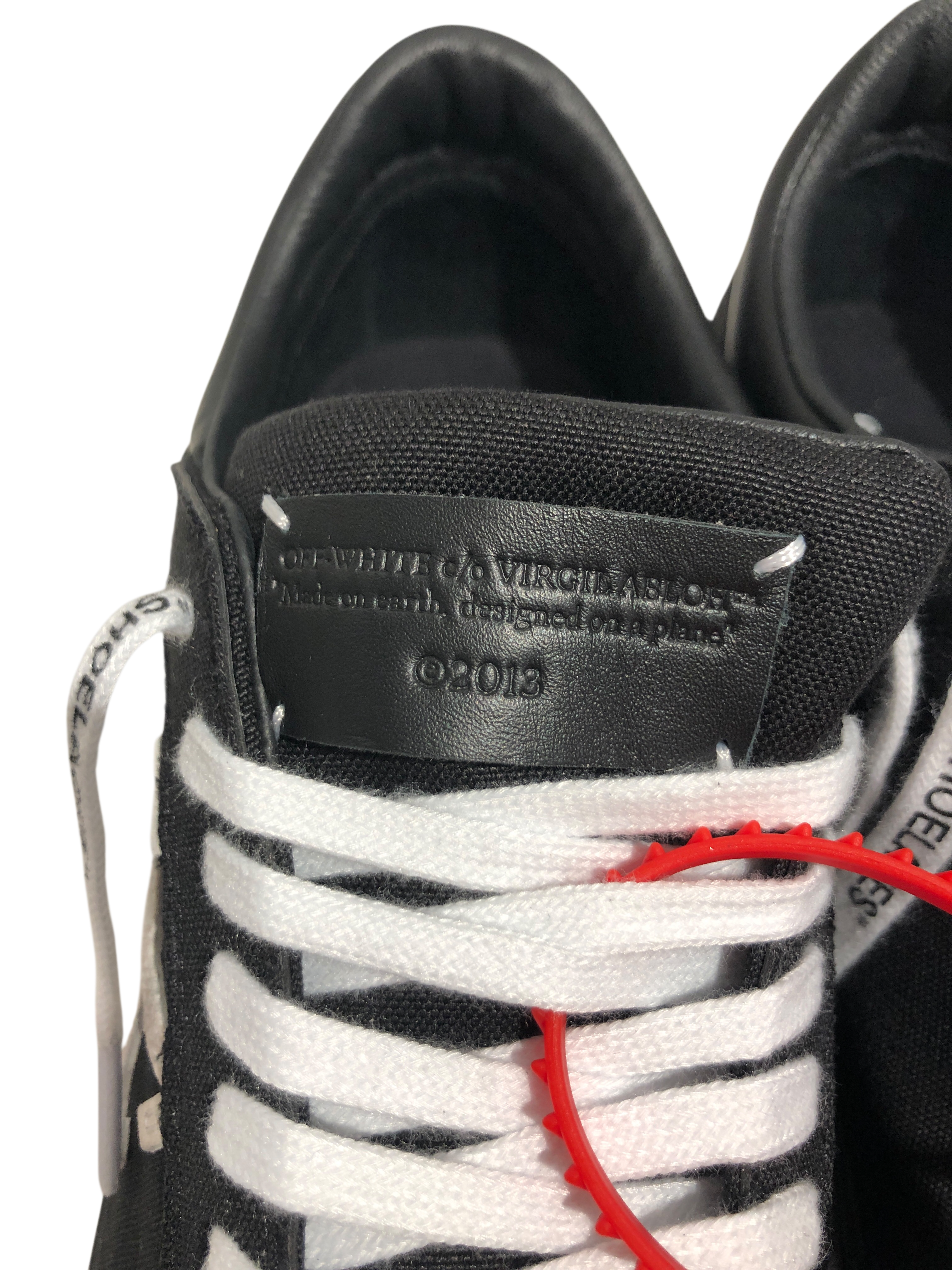 OFF-WHITE/Low-Sneakers/EU 40/Cotton/BLK/low vulcanized canvas view 8