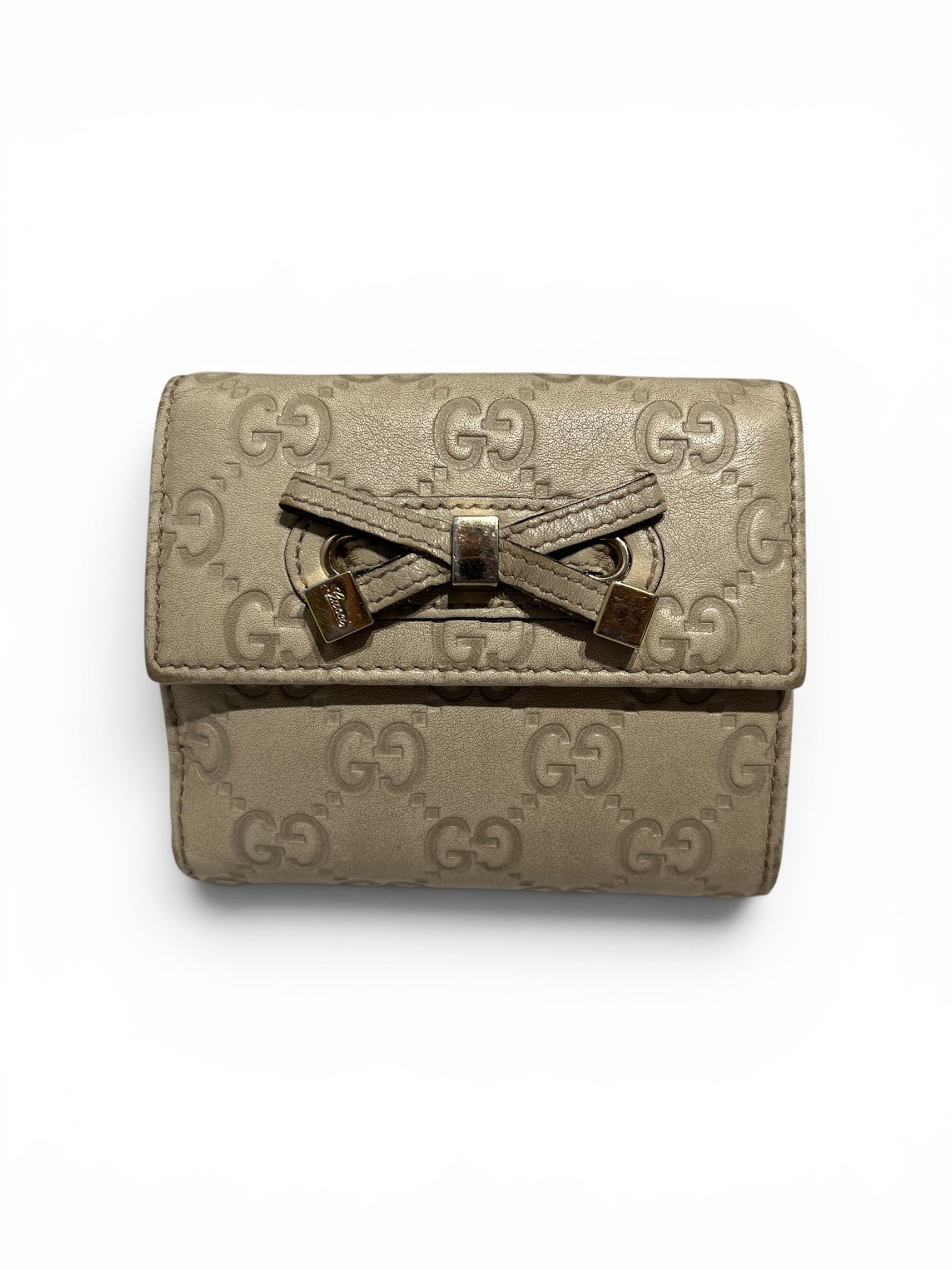 GUCCI/Bifold Wallet/Leather/GRY/PRINCY WALLET view 1