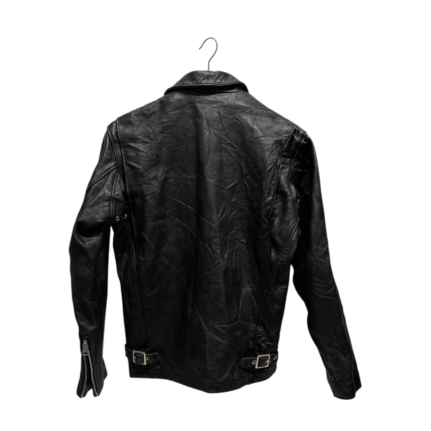 Schott/Leather Jkt/S/Leather/BLK/Right Zip Pocket Leather JKT view 2