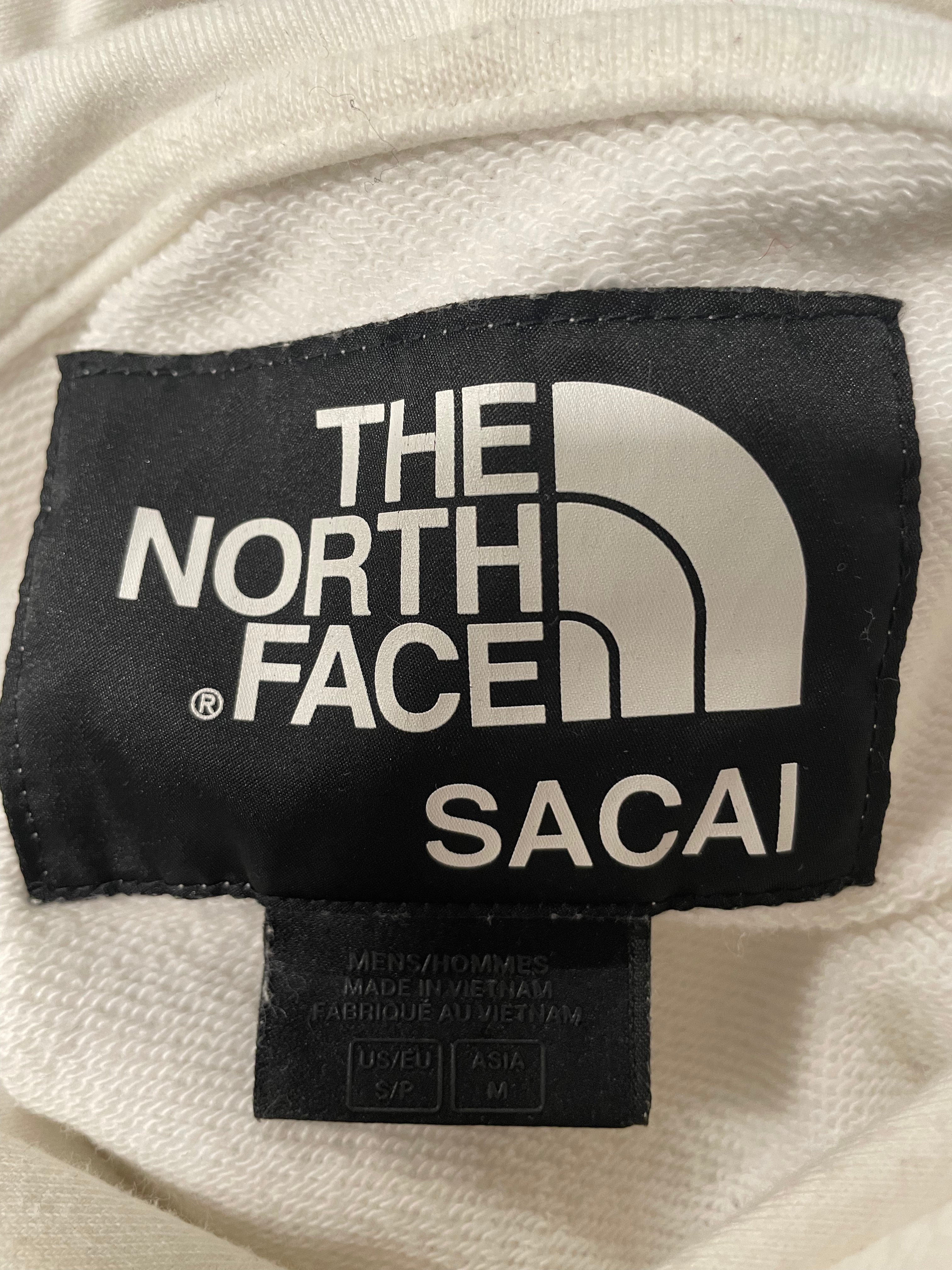 THE NORTH FACE/Sacai/Hoodie/M/Graphic/Cotton/WHT/wp048538 view 3