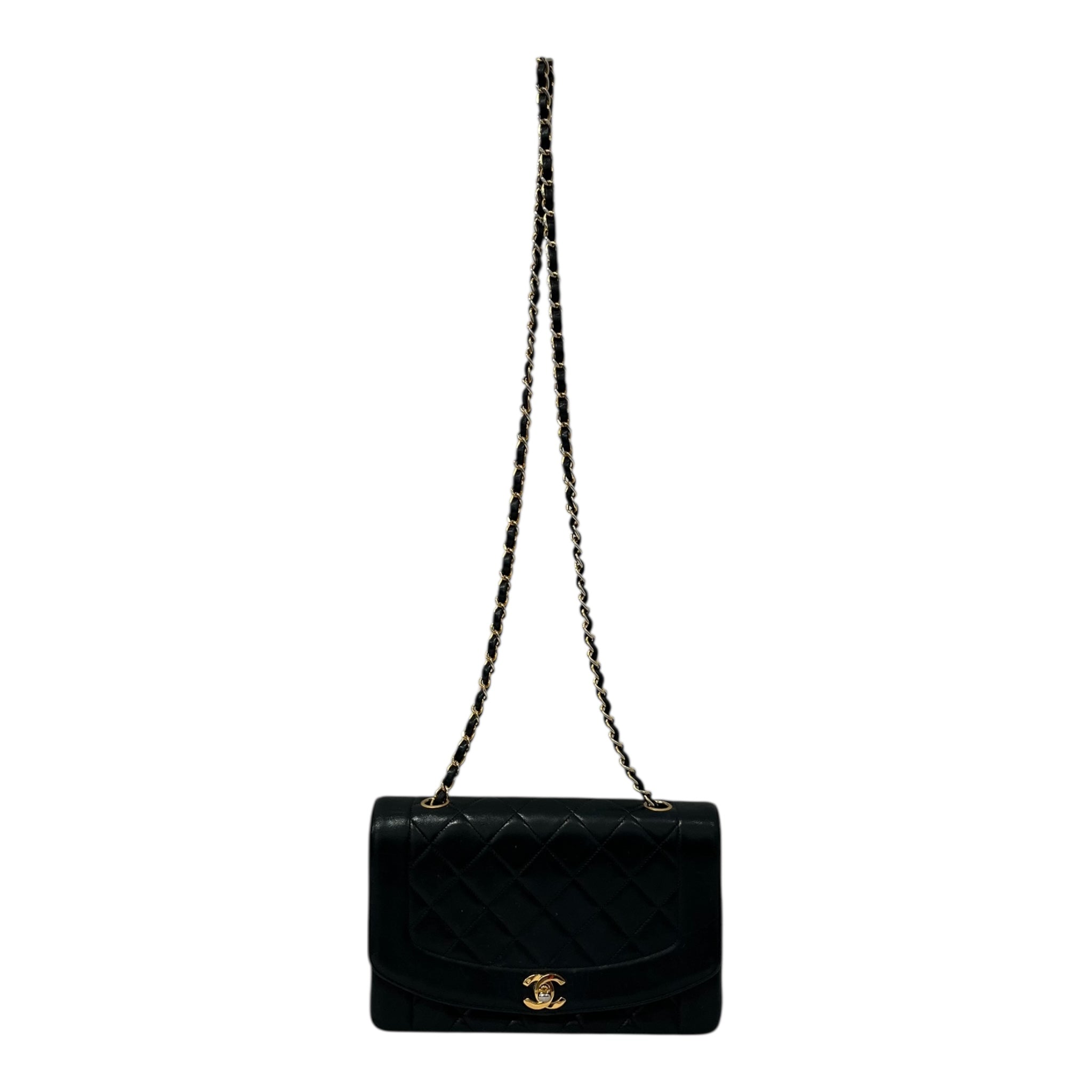 CHANEL/Cross Body Bag/Lambskin/BLK/2258237 view 1