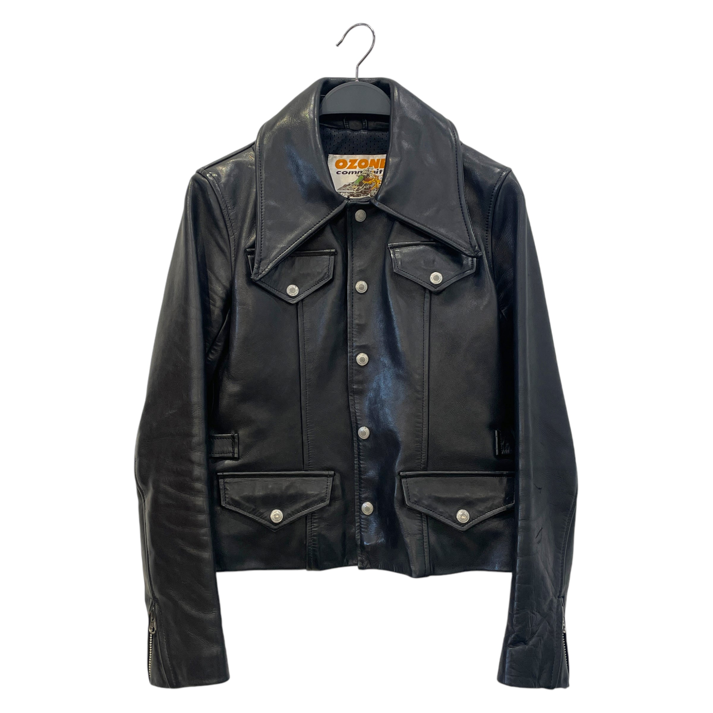 ozone community/Leather Jkt/FREE/Leather/BLK/ view 1