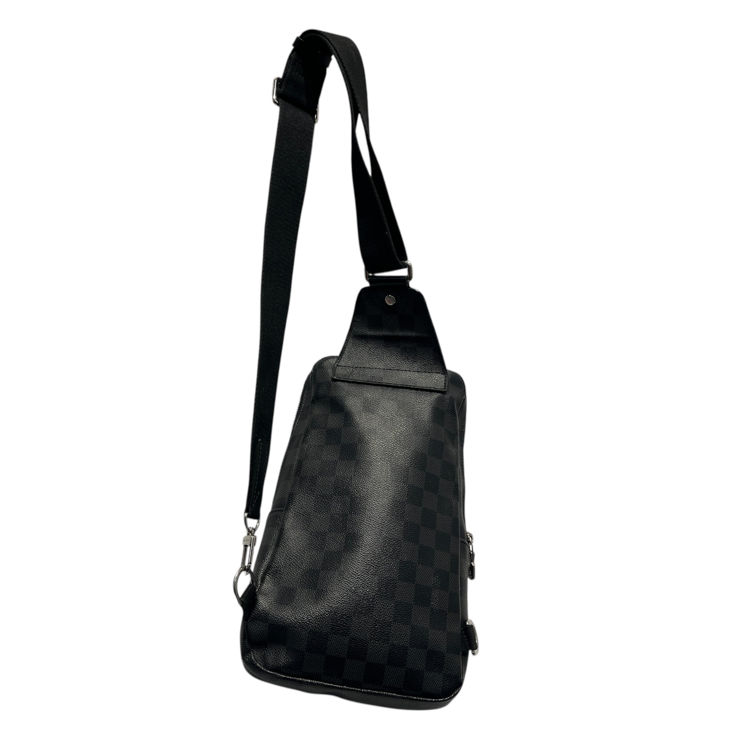 LOUIS VUITTON/Bag/Hombre Check/Leather/BLK/DAMIER GRAPHITE SLING BACK view 2
