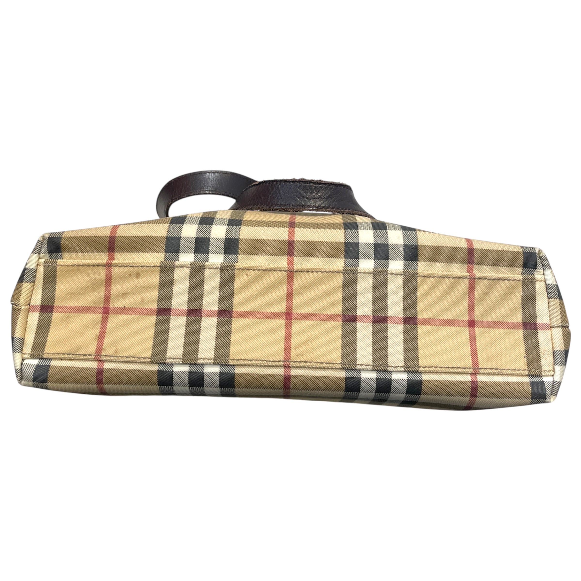BURBERRY LONDON/Tote Bag/Plaid/Leather/CRM/Nova Check PVC Tote Bag view 5