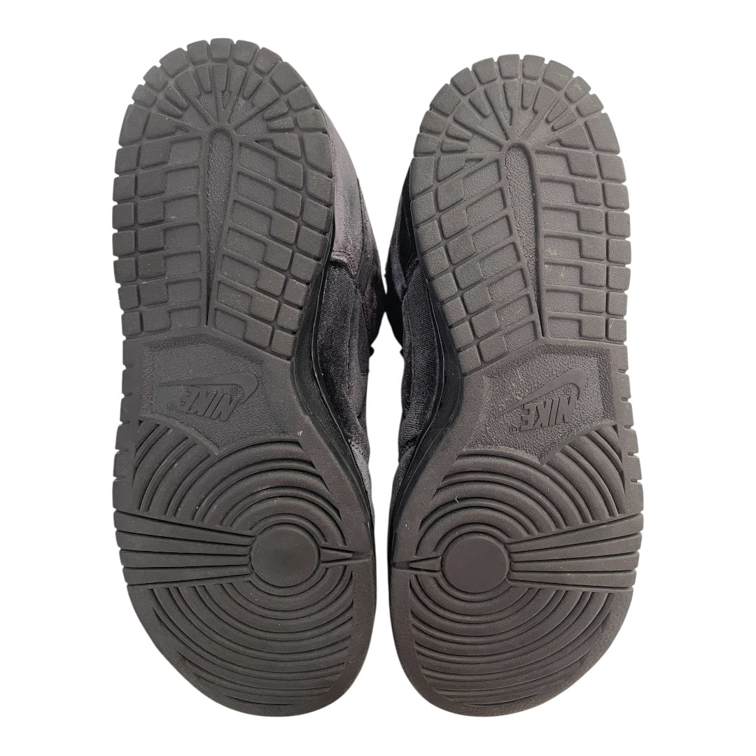 NIKE SB/DOVER STREET MARKET/Low-Sneakers/US 8.5/Suede/BLK/U-Tip/velvet black dunk low view 4