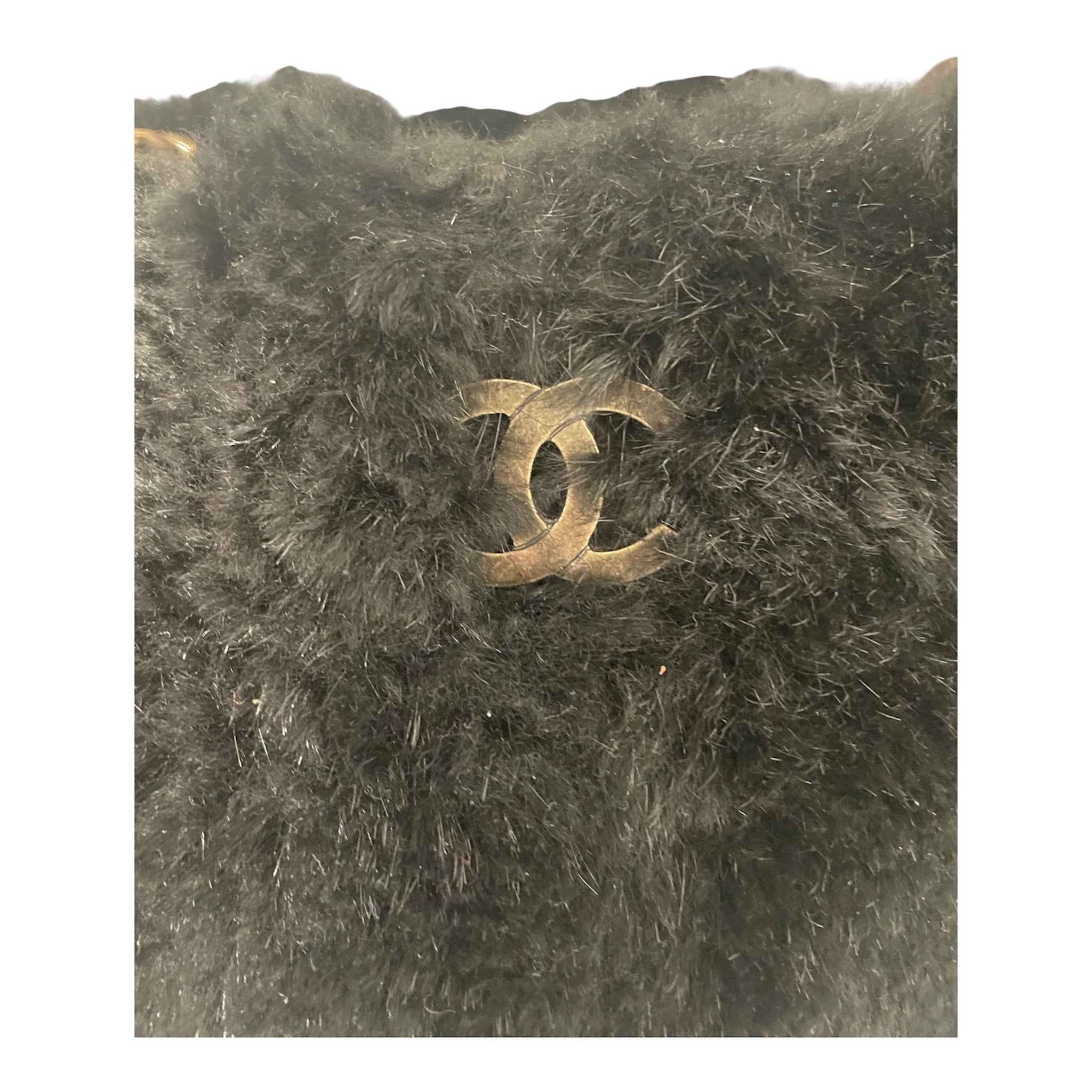 CHANEL/Bag/BLK/fur chain view 11