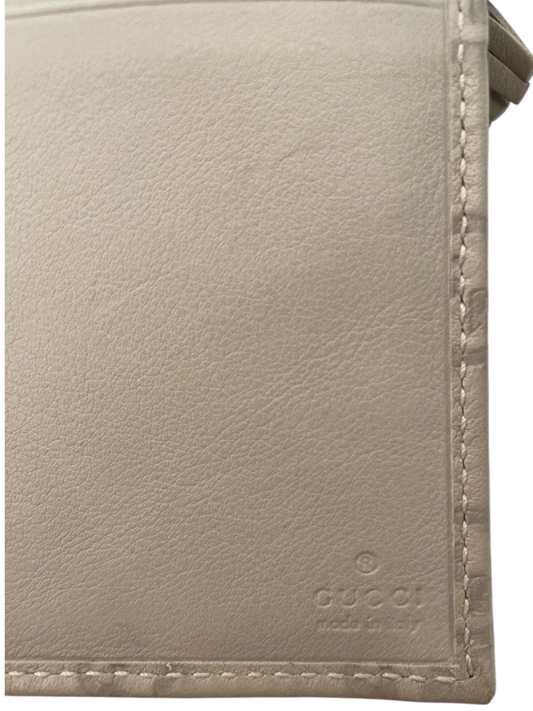 GUCCI/Hand Bag/Monogram/Leather/CRM/Emily Wallet Bag Gold Chain view 5