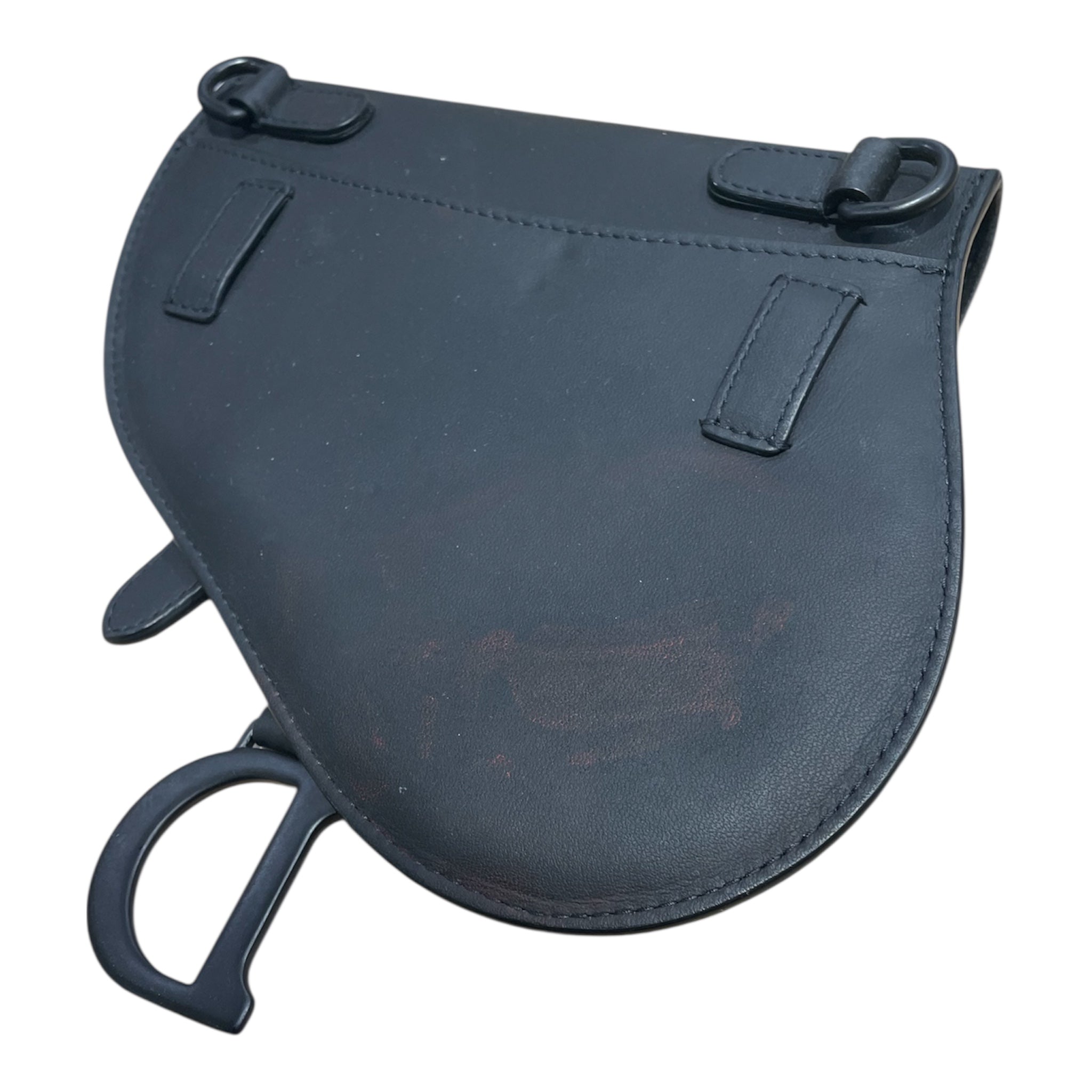 Christian Dior/Cross Body Bag/Leather/BLK/MATTE CROSSBODY D NO STRAP view 6