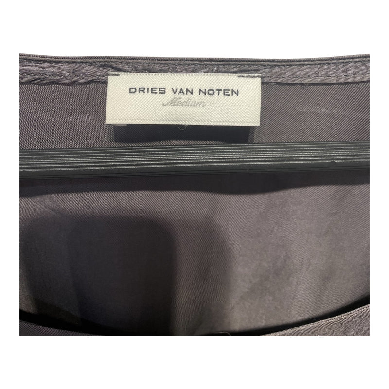DRIES VAN NOTEN/Shirt Dress/M/Acrylic/SLV/Long Sleeve