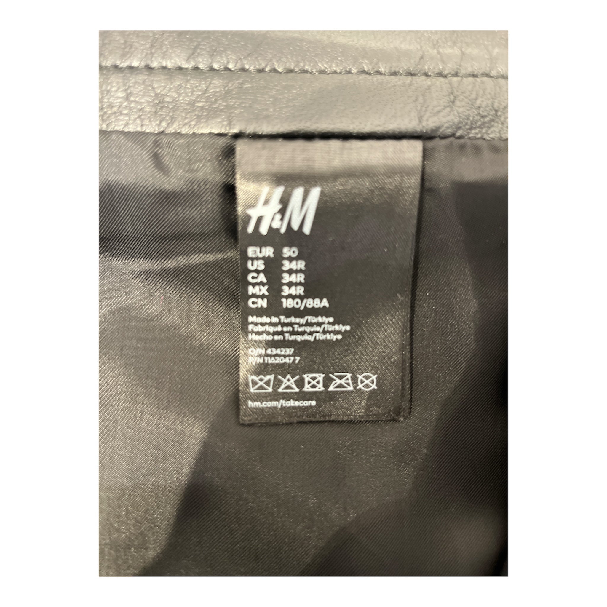 MUGLER/H&M/Pants/50/Leather/BLK/SILVER ZIPPER view 4