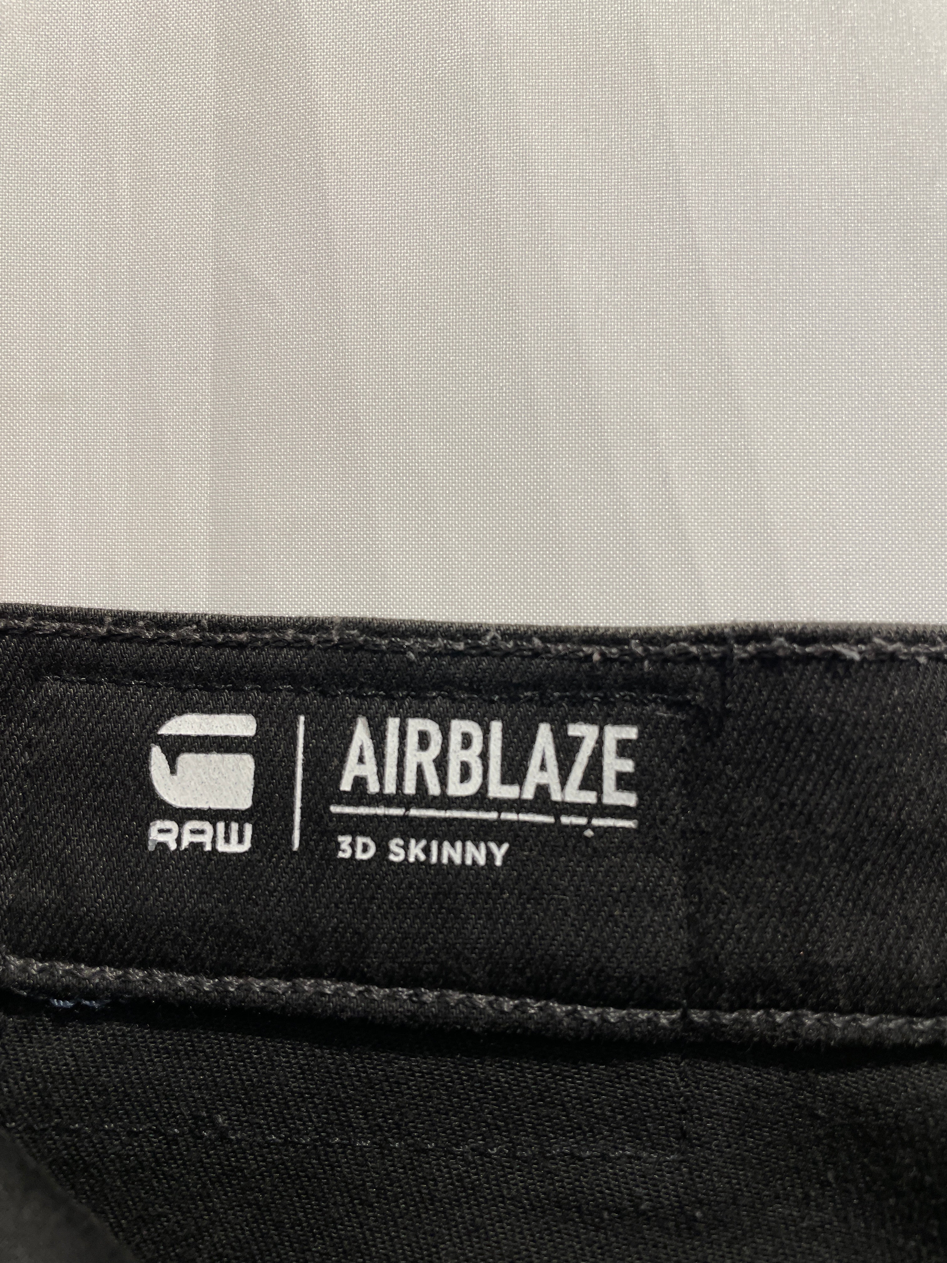 G-STAR RAW/Skinny Pants/36/Cotton/BLK/Black Airblaze 3D Skinny Pants view 3
