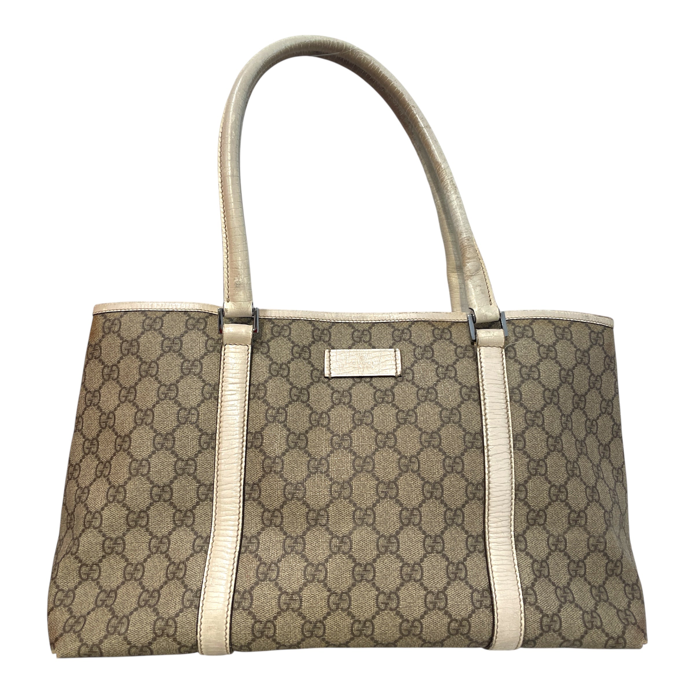 GUCCI/Hand Bag/Monogram/Leather/GRY/GG Supreme Tote view 1