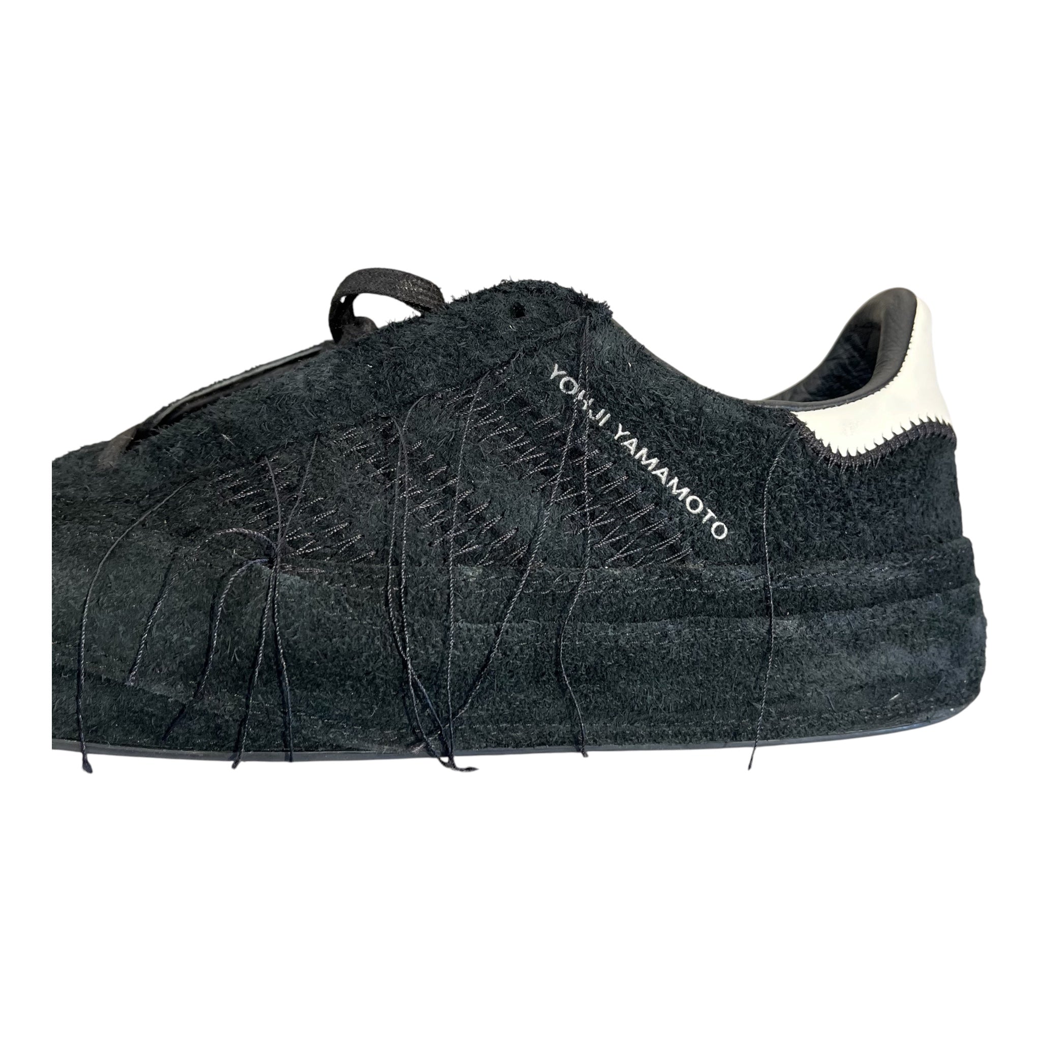 adidas/Y-3/Low-Sneakers/US 10.5/Suede/BLK/y-3 gazelle black suede view 3