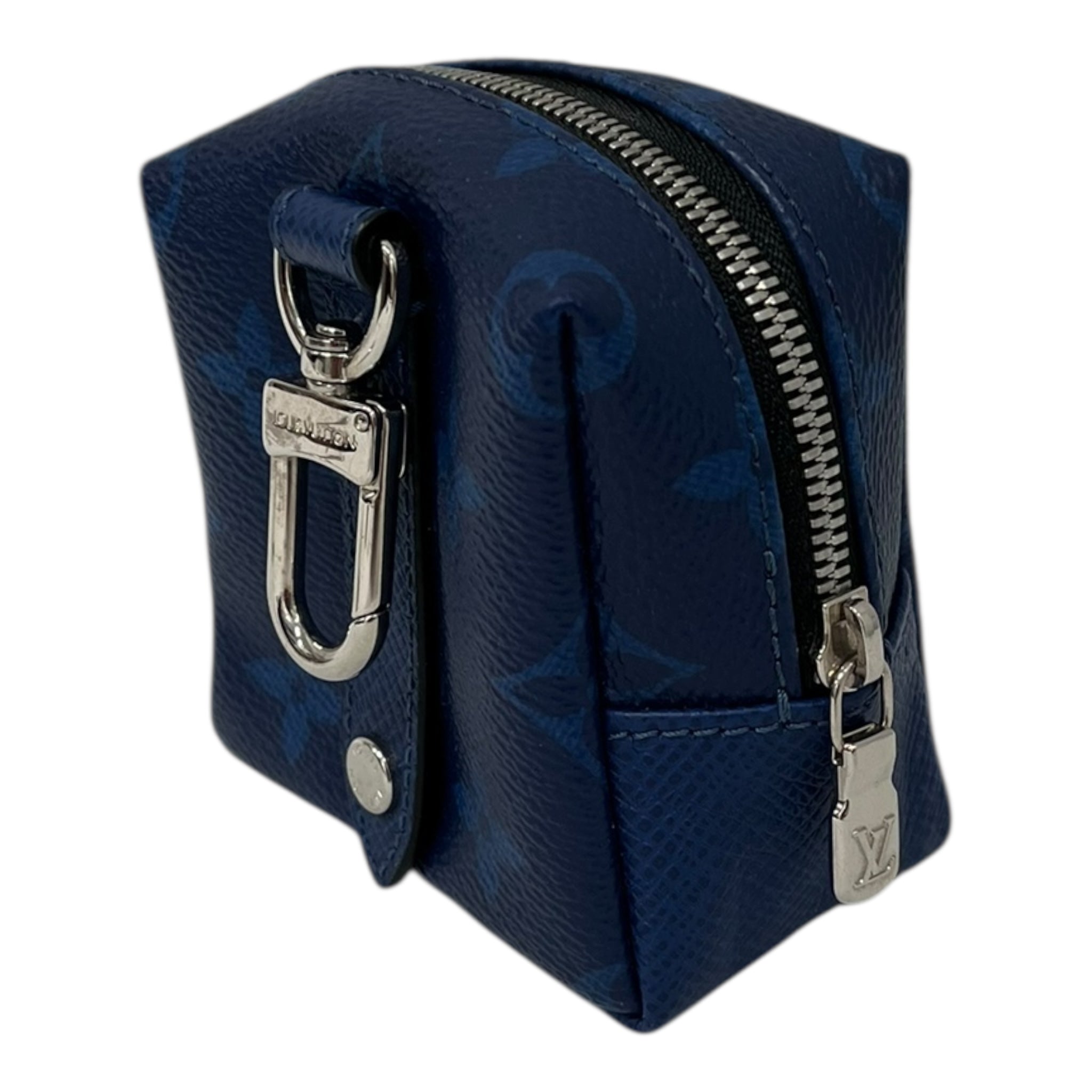 LOUIS VUITTON/Accessories/All Over Print/Leather/BLU/KEYCHAIN POUCH BAG CHARM view 3
