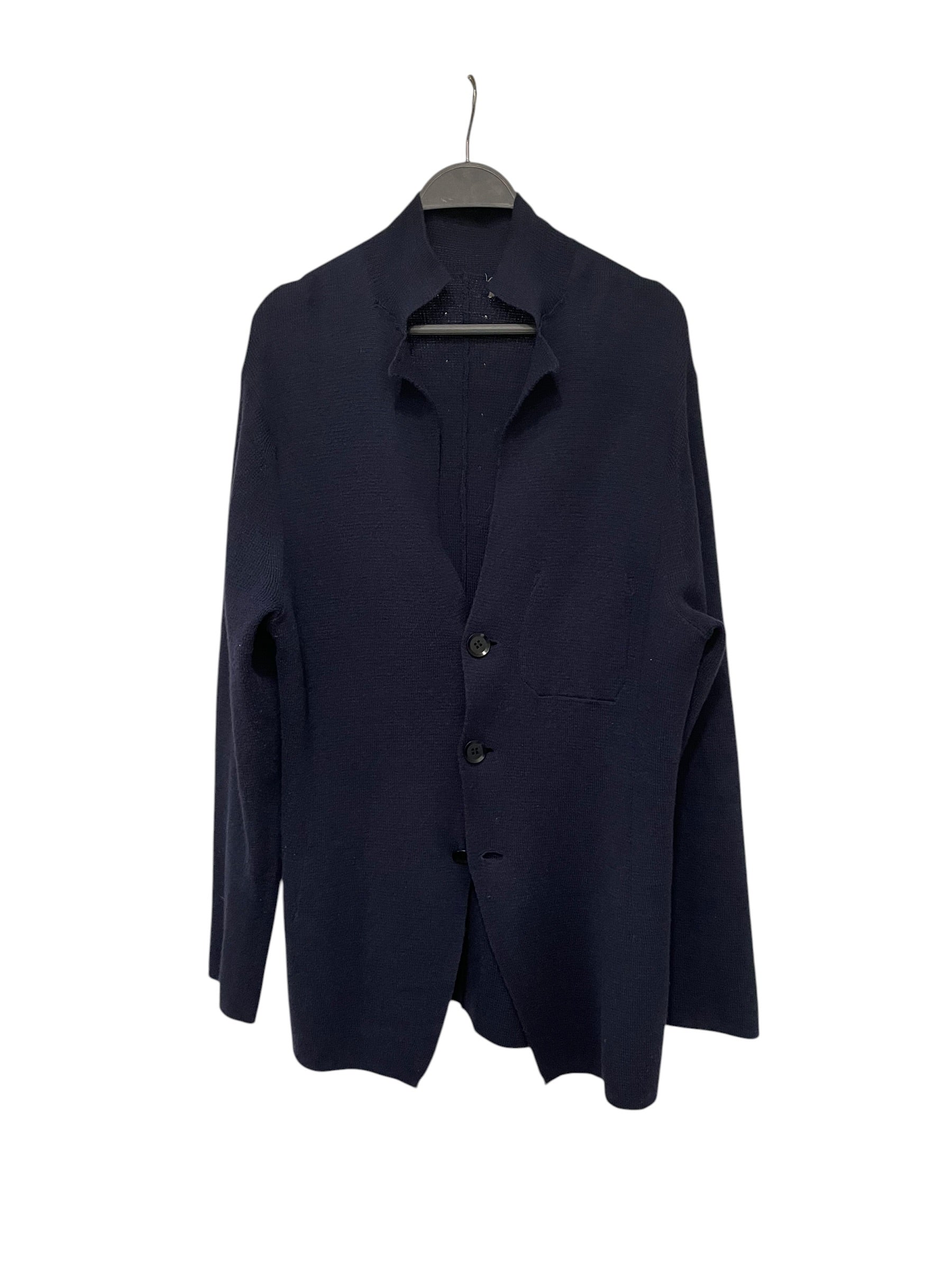 yohji yamamoto POUR HOMME/Cardigan/3/Navy/Cotton/HU-K89-982 view 1