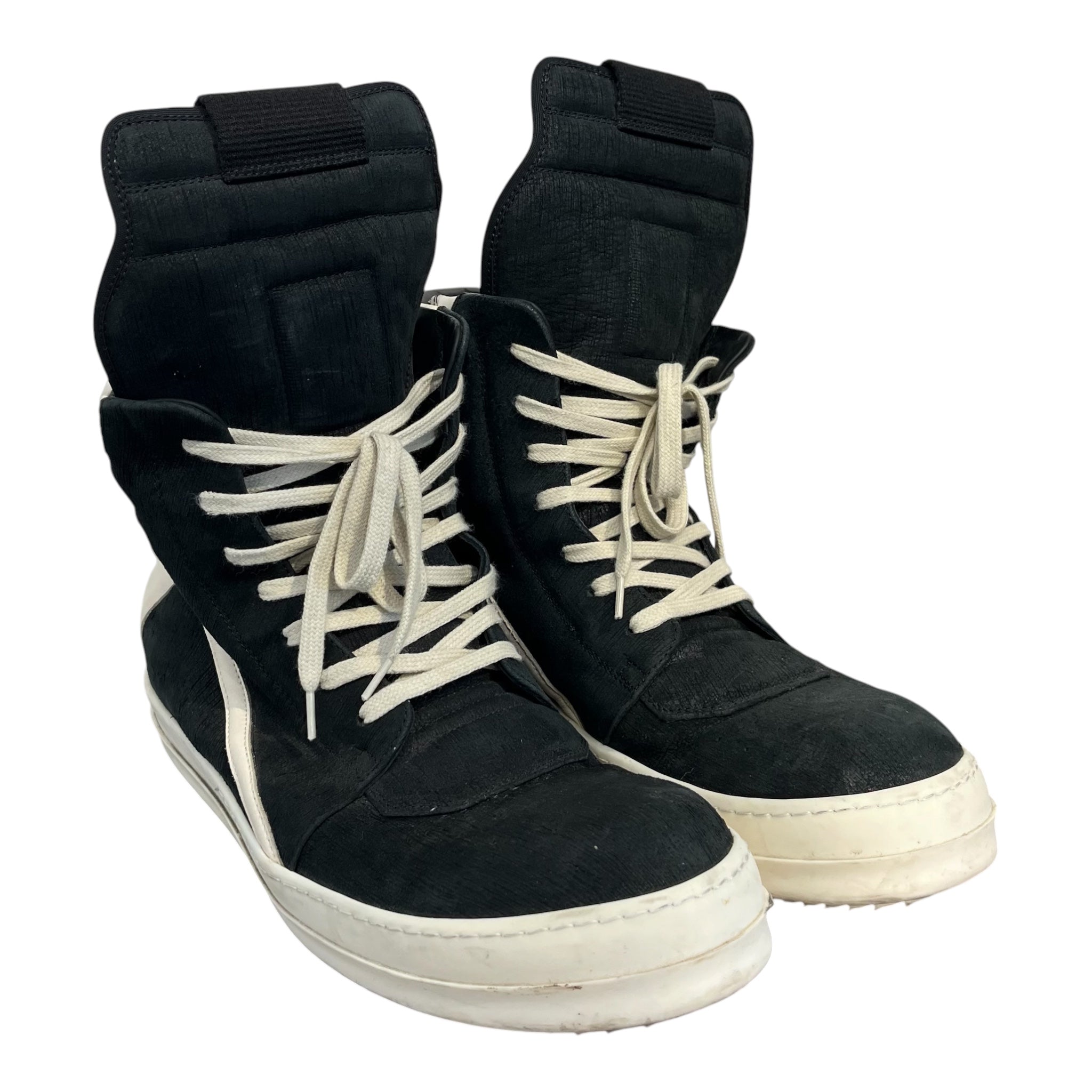 Rick Owens/Hi-Sneakers/US 11/Cotton/BLK/Rick Owens GeoBasket view 1