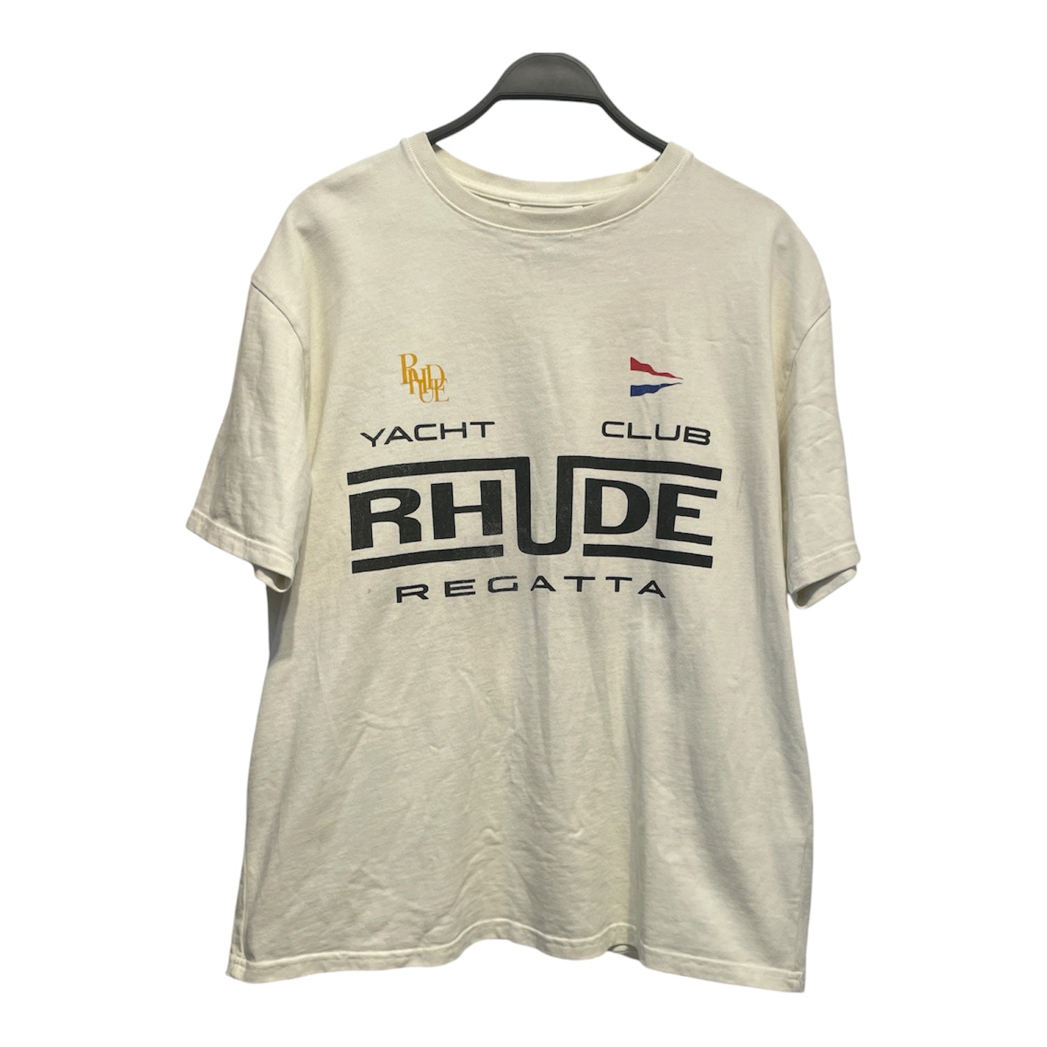 RHUDE/T-Shirt/M/Cotton/WHT/Graphic/YACHTY CLUB view 1