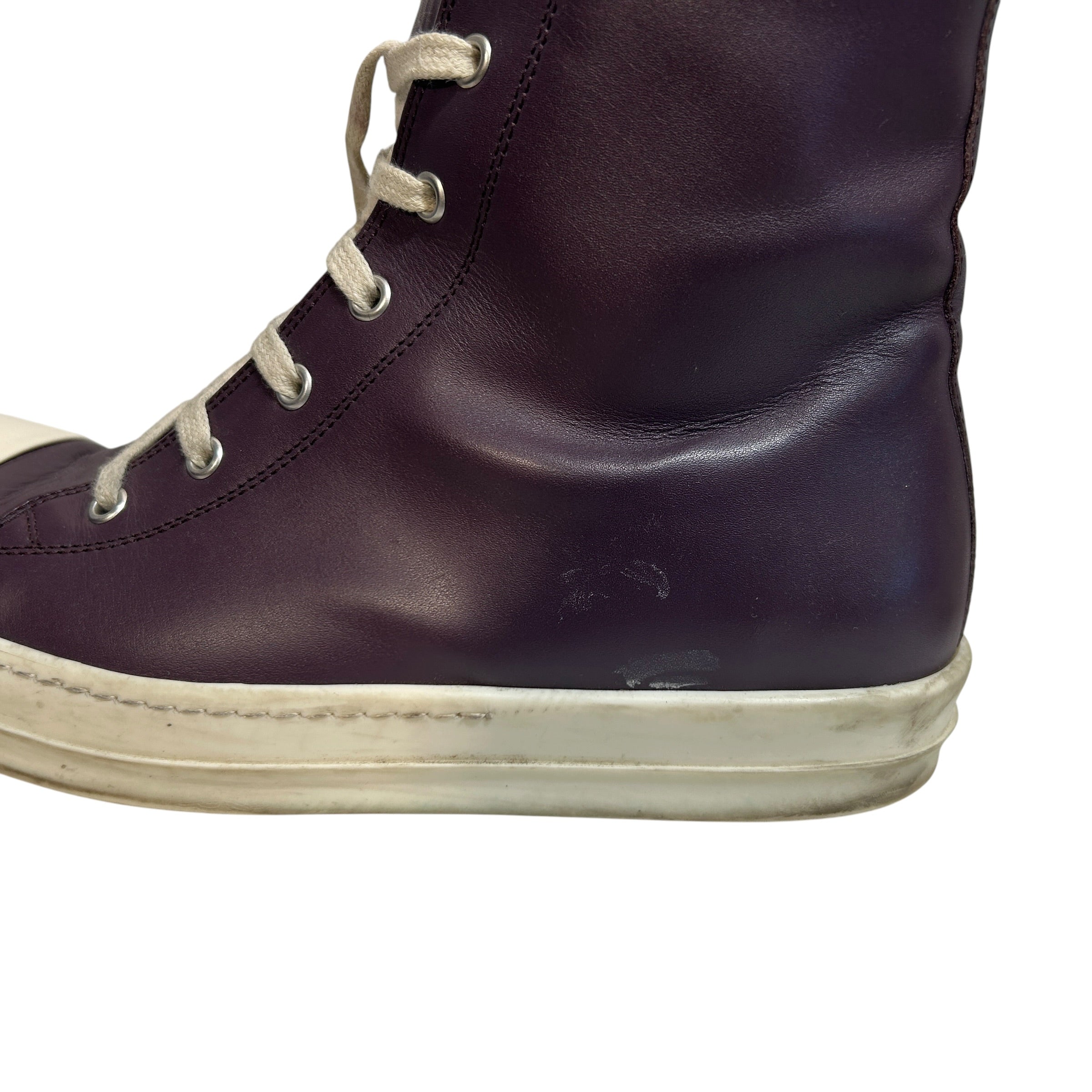 Rick Owens/Hi-Sneakers/US 9/Leather/BRD/RAMONES HIGH view 4