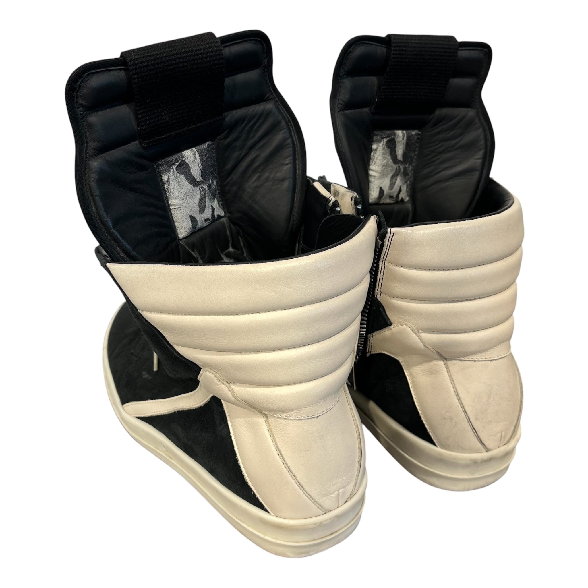 Rick Owens/Hi-Sneakers/US 11/Cotton/BLK/Rick Owens GeoBasket view 2
