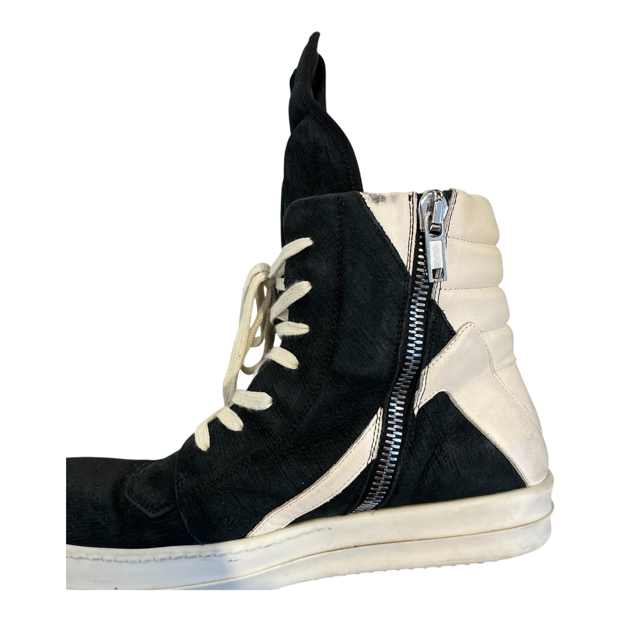 Rick Owens/Hi-Sneakers/US 11/Cotton/BLK/Rick Owens GeoBasket view 5