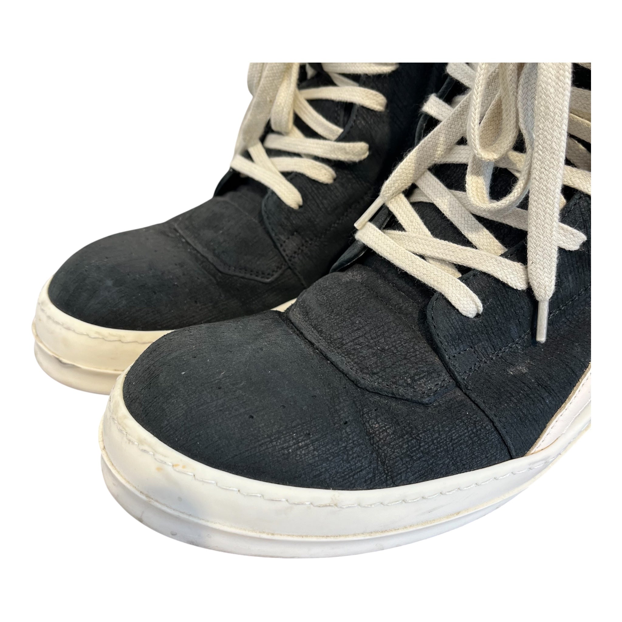 Rick Owens/Hi-Sneakers/US 11/Cotton/BLK/Rick Owens GeoBasket view 4