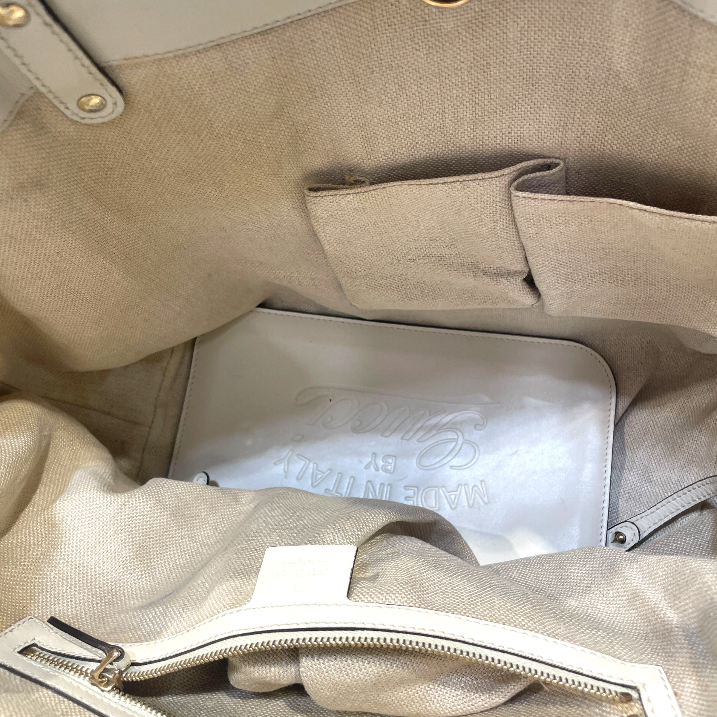 GUCCI/Tote Bag/Graphic/Cotton/CRM/'Love The Earth' Canvas Tote view 4