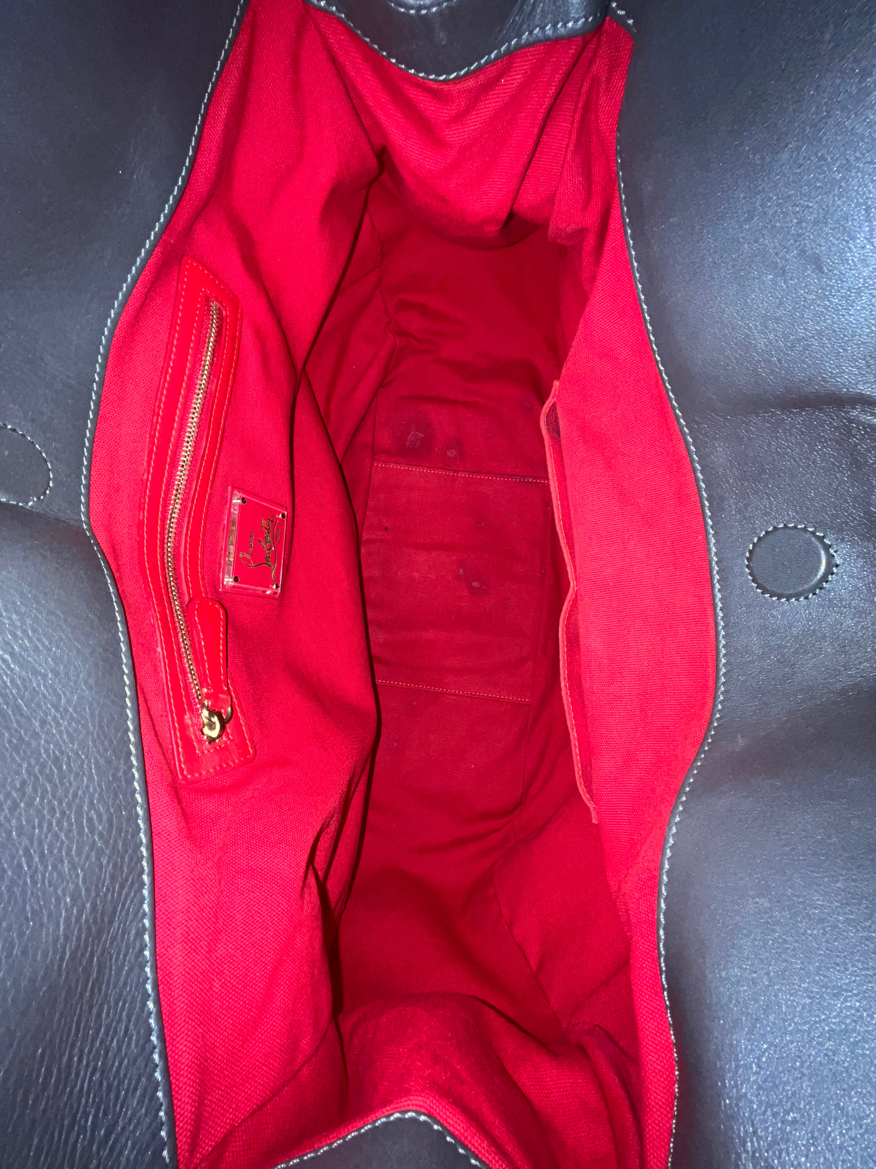 Christian Louboutin/Hand Bag/O/S/Leather/GRY/ view 6