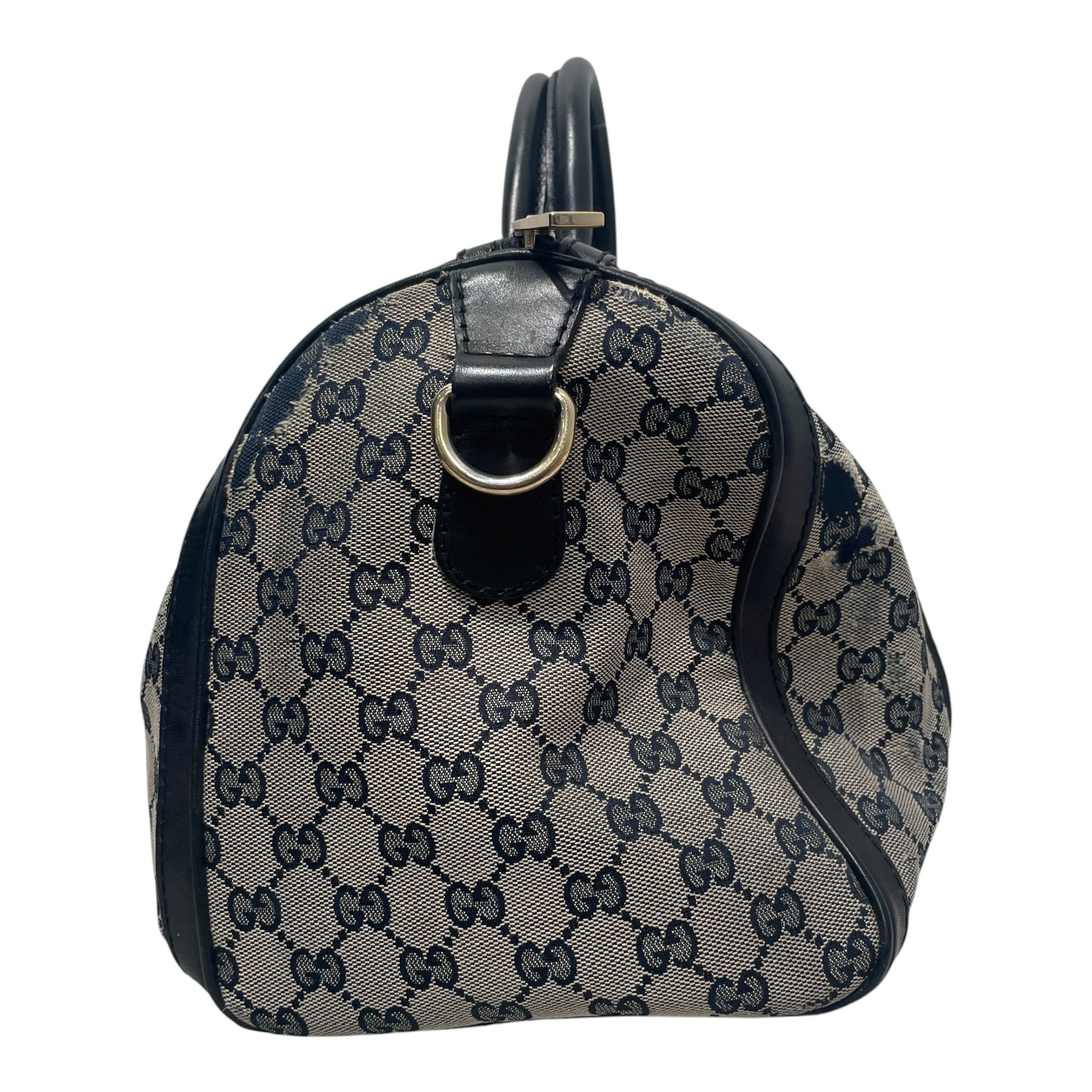 GUCCI/Luggage/Monogram/Cotton/GRY/GG Canvas Boston view 2