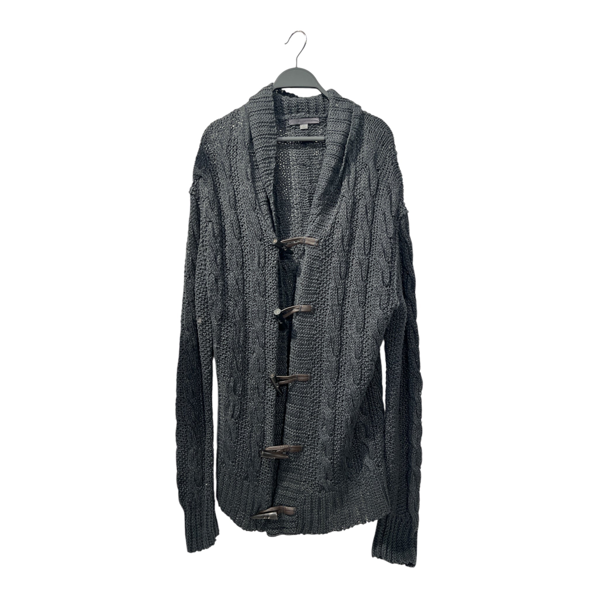 john varvatos/Cardigan/L/Cotton/BLK/HEAVY KNIT CARDI/M#102515 view 1