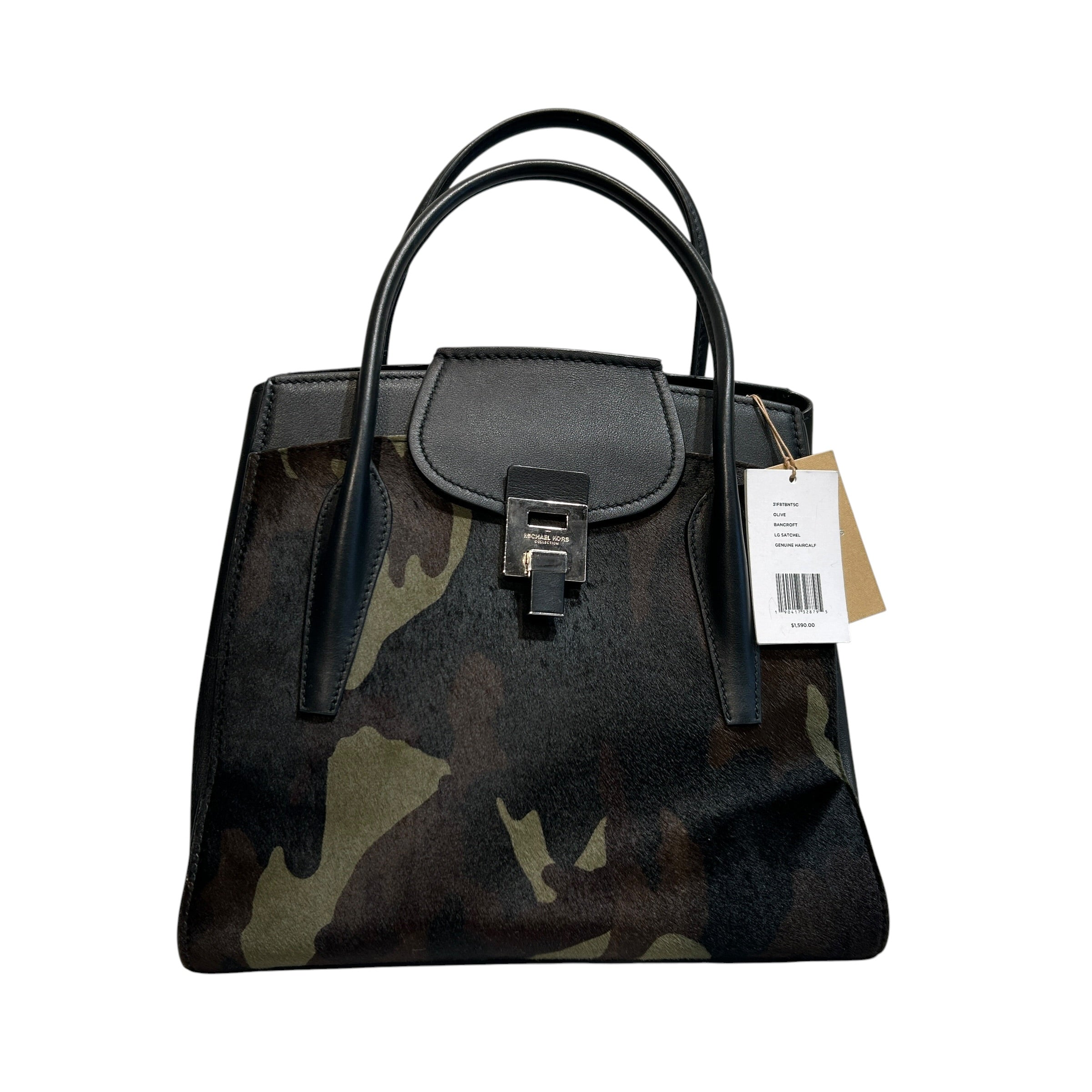 MICHAEL KORS/Bag/Camouflage/BLK/Genuine haircalf view 1