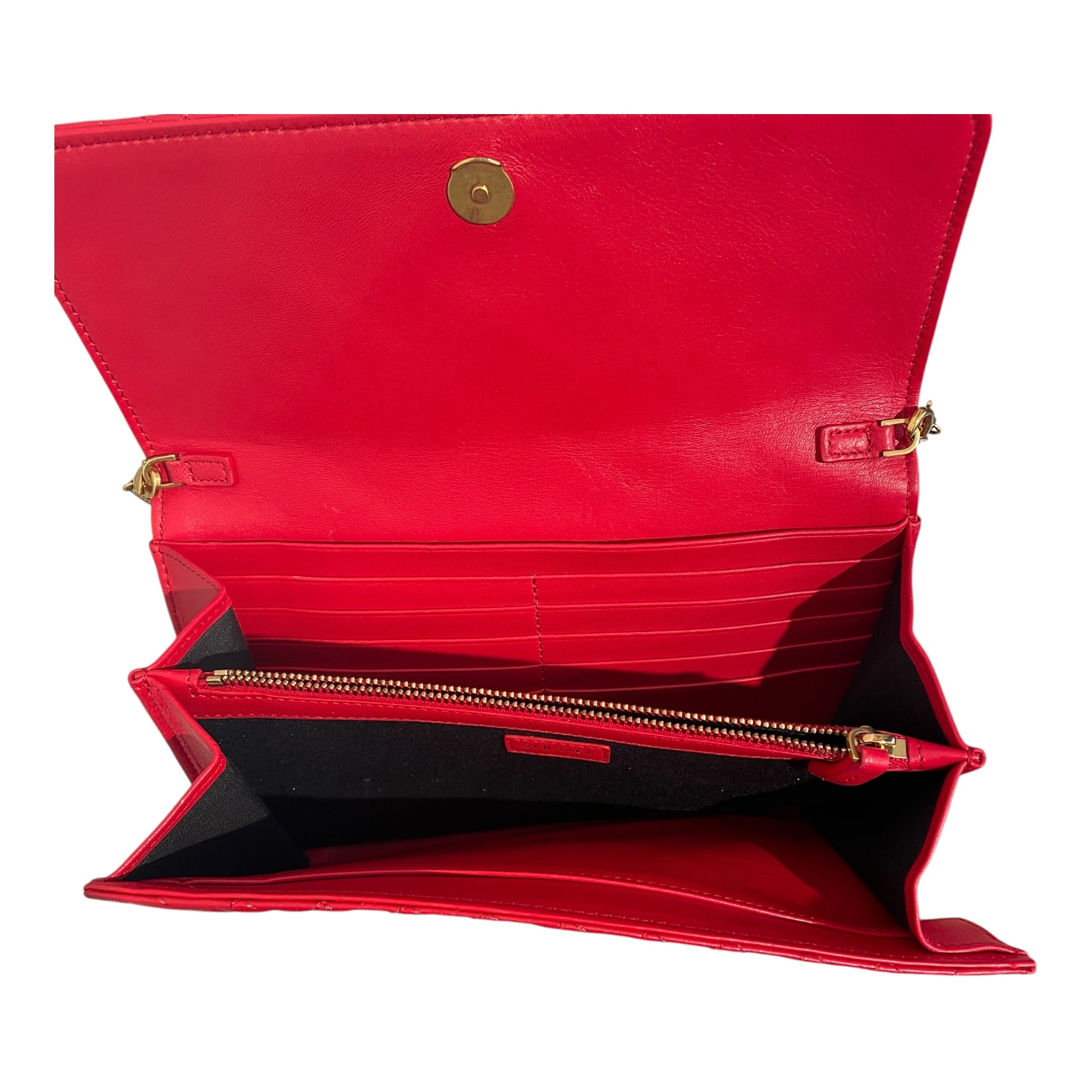 VERSACE/Cross Body Bag/Leather/RED/ view 3