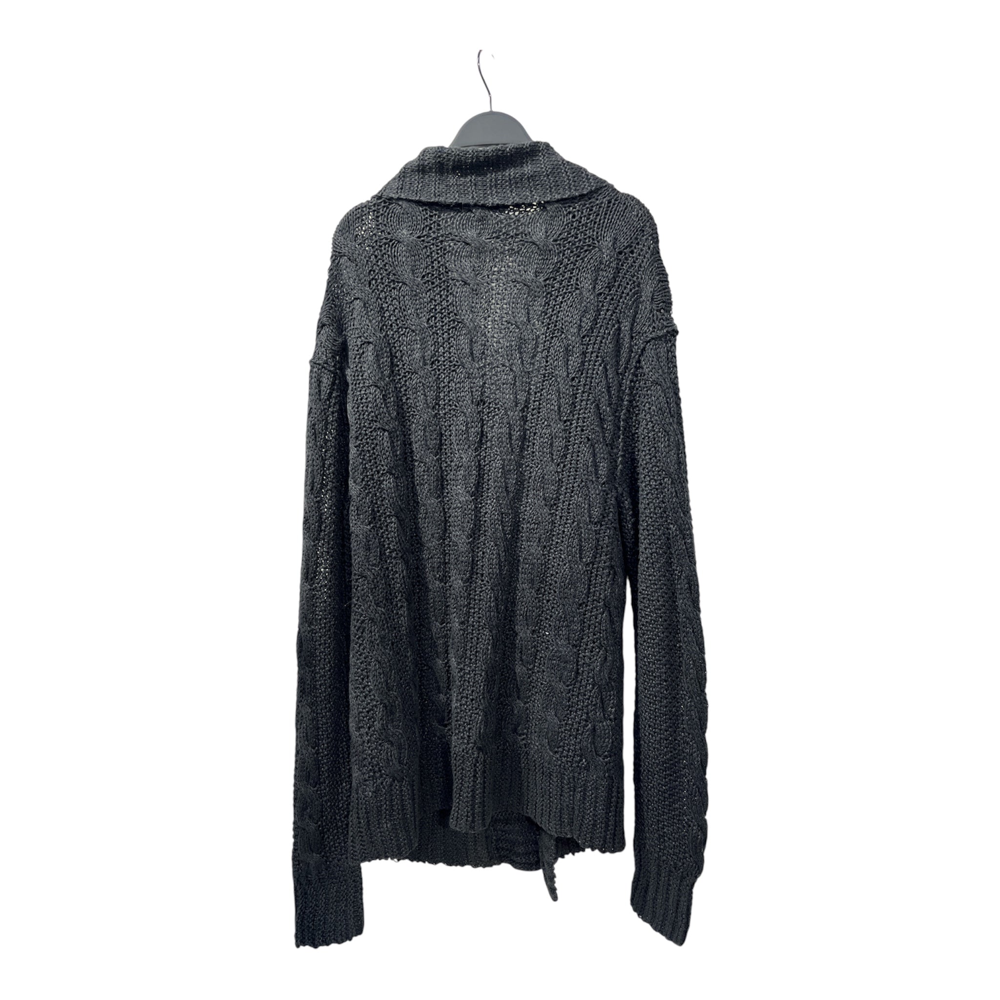 john varvatos/Cardigan/L/Cotton/BLK/HEAVY KNIT CARDI/M#102515 view 2