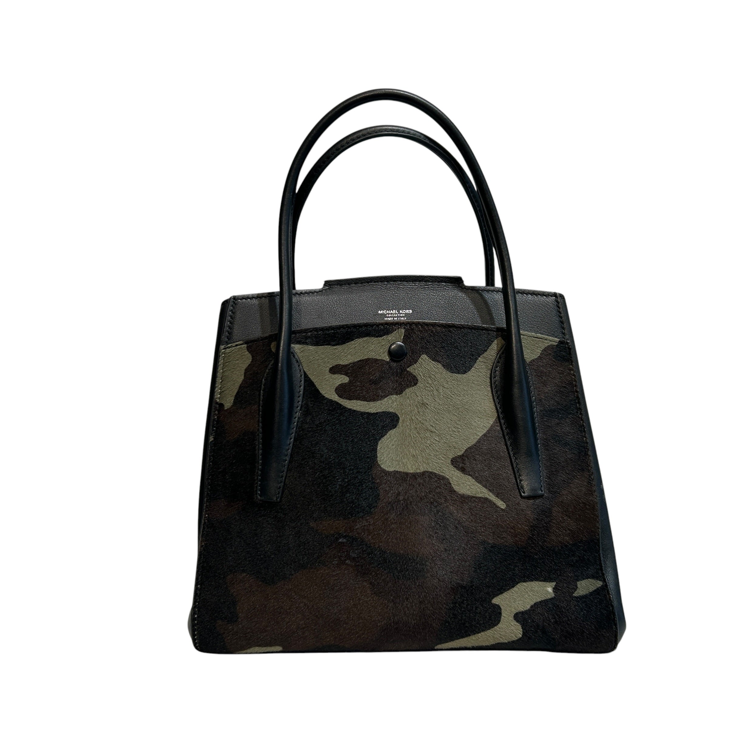 MICHAEL KORS/Bag/Camouflage/BLK/Genuine haircalf view 2