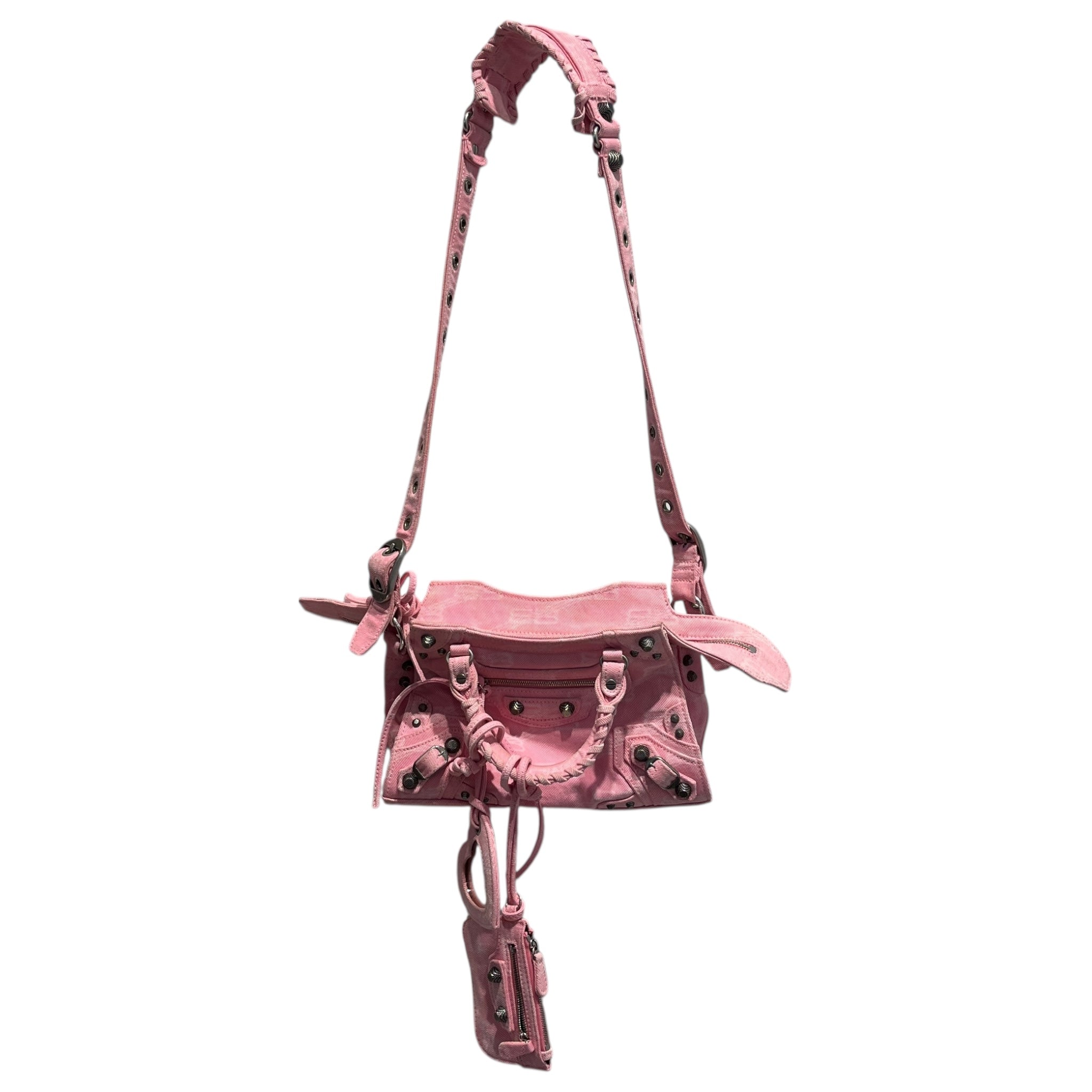 BALENCIAGA/Hand Bag/Monogram/Denim/PNK/Neo Cagole City Bag Pink Denim view 1