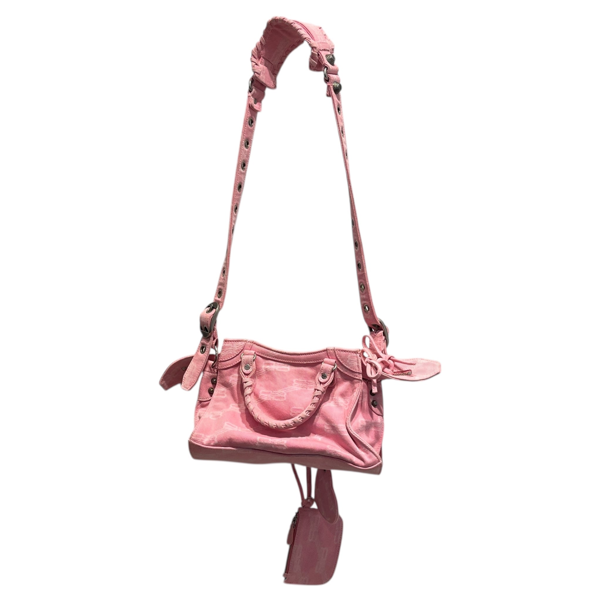 BALENCIAGA/Hand Bag/Monogram/Denim/PNK/Neo Cagole City Bag Pink Denim view 2