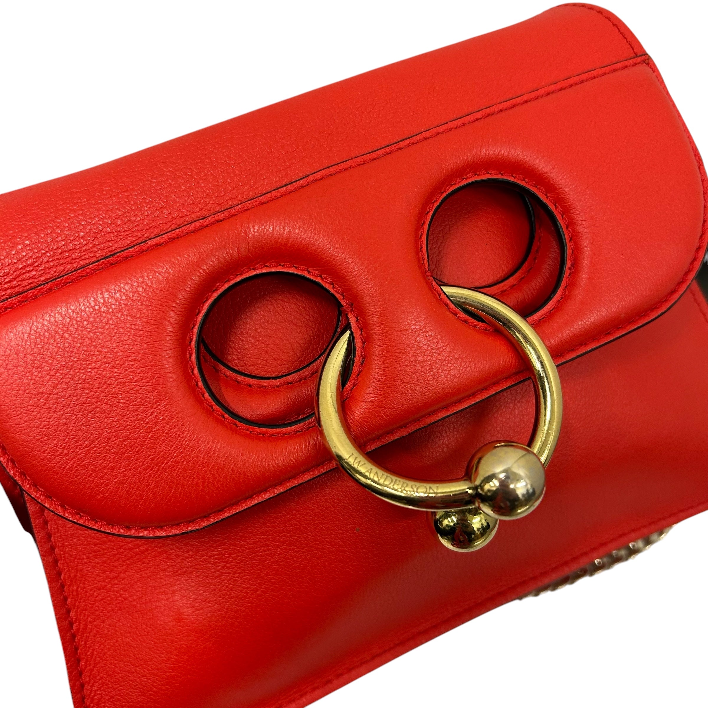 JW ANDERSON(J.W.ANDERSON)/Cross Body Bag/FREE/Leather/RED/piercing bag view 3