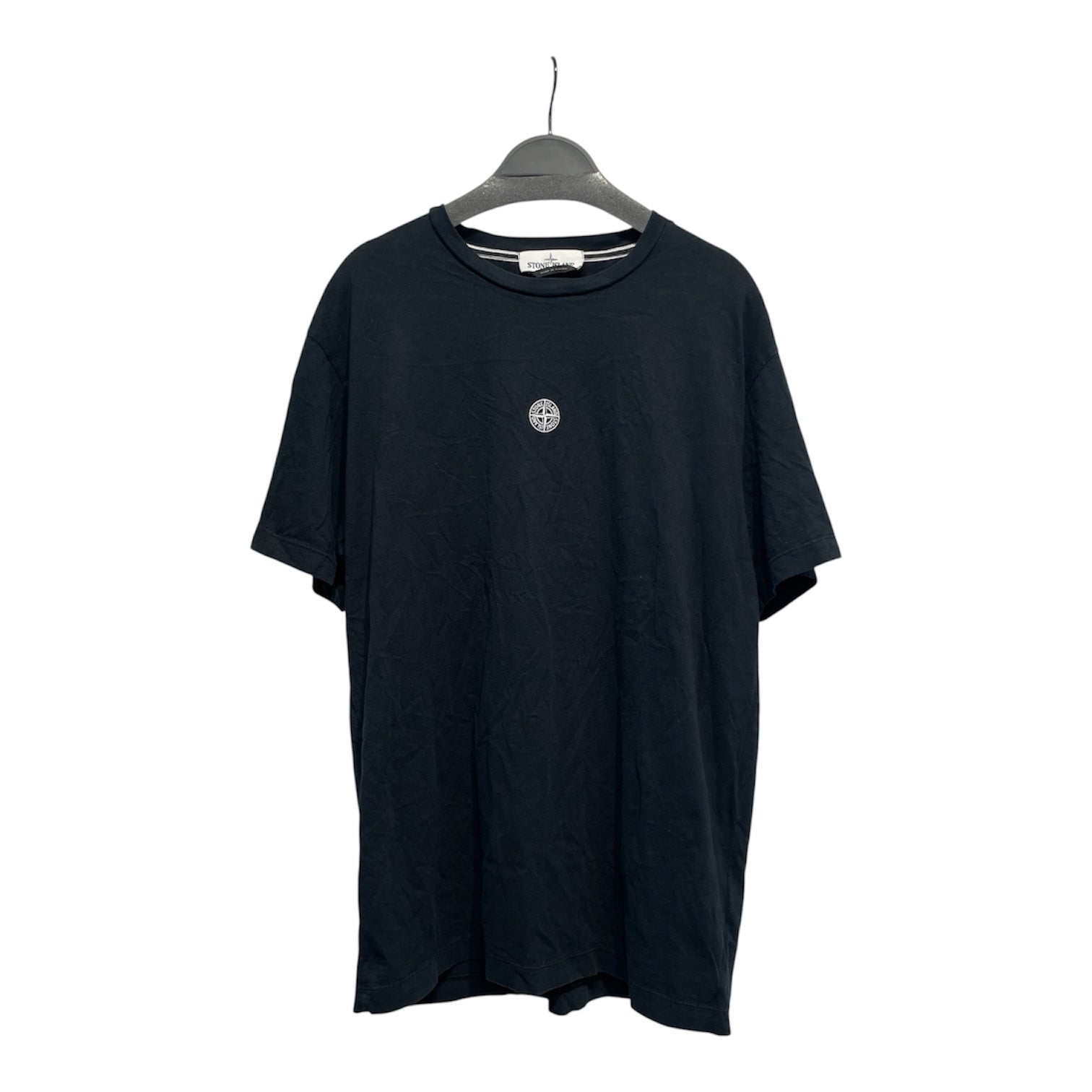 STONE ISLAND/T-Shirt/XL/Cotton/BLK/Graphic/classic logo view 1